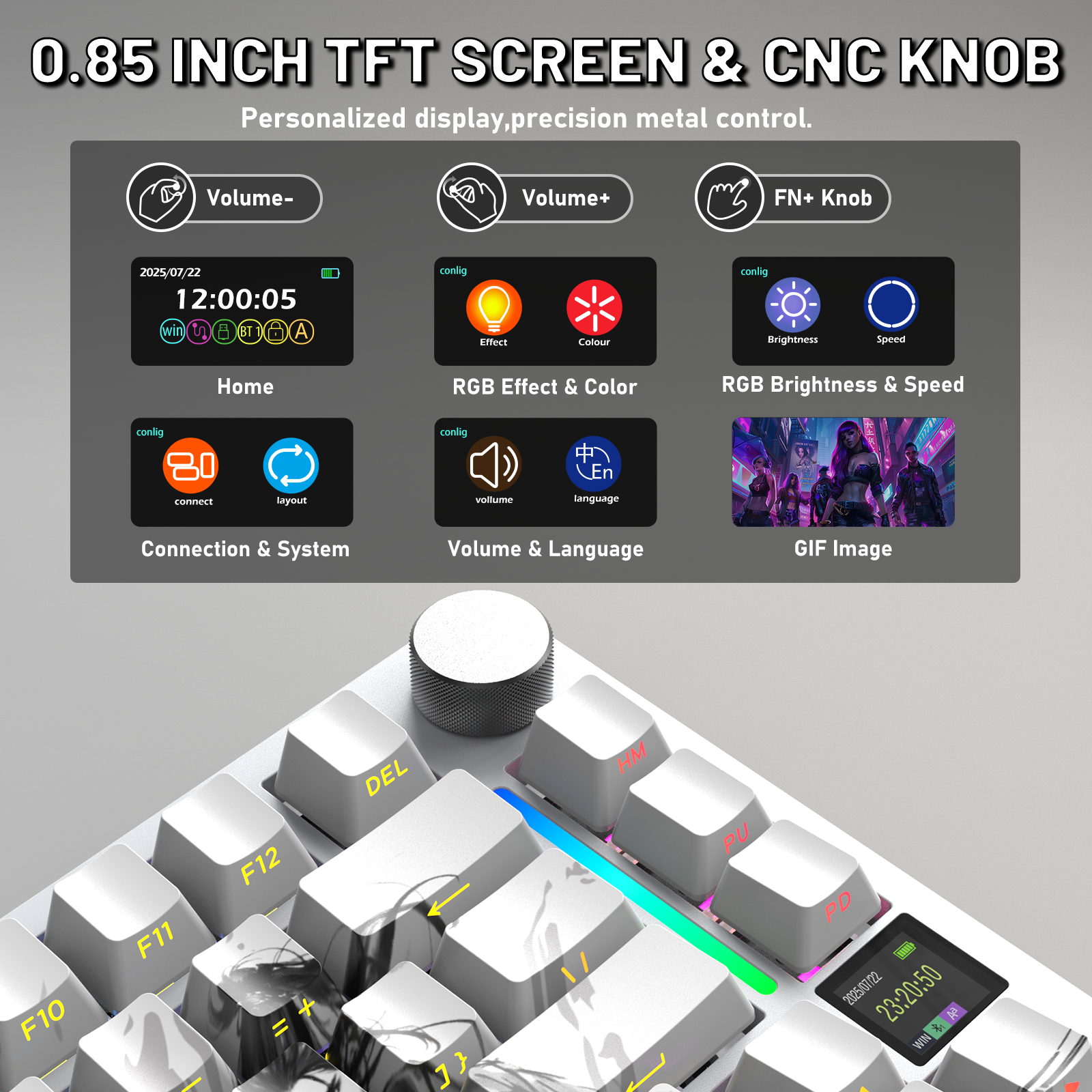 Tastiera meccanica ATTACK SHARK X820ULTRA con cavo a spirale C01ULTRA