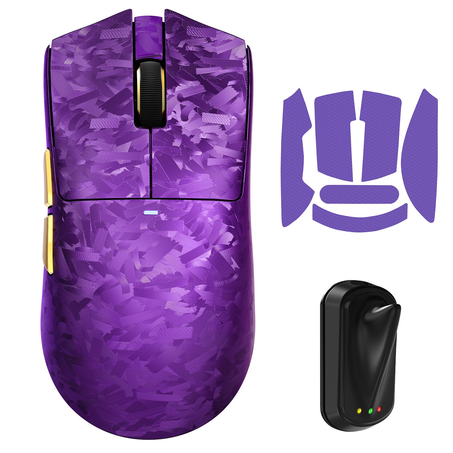 ATTACK SHARK X11 ULTRA carbon fiber wireless gaming mouse with textured grip and scroll wheel