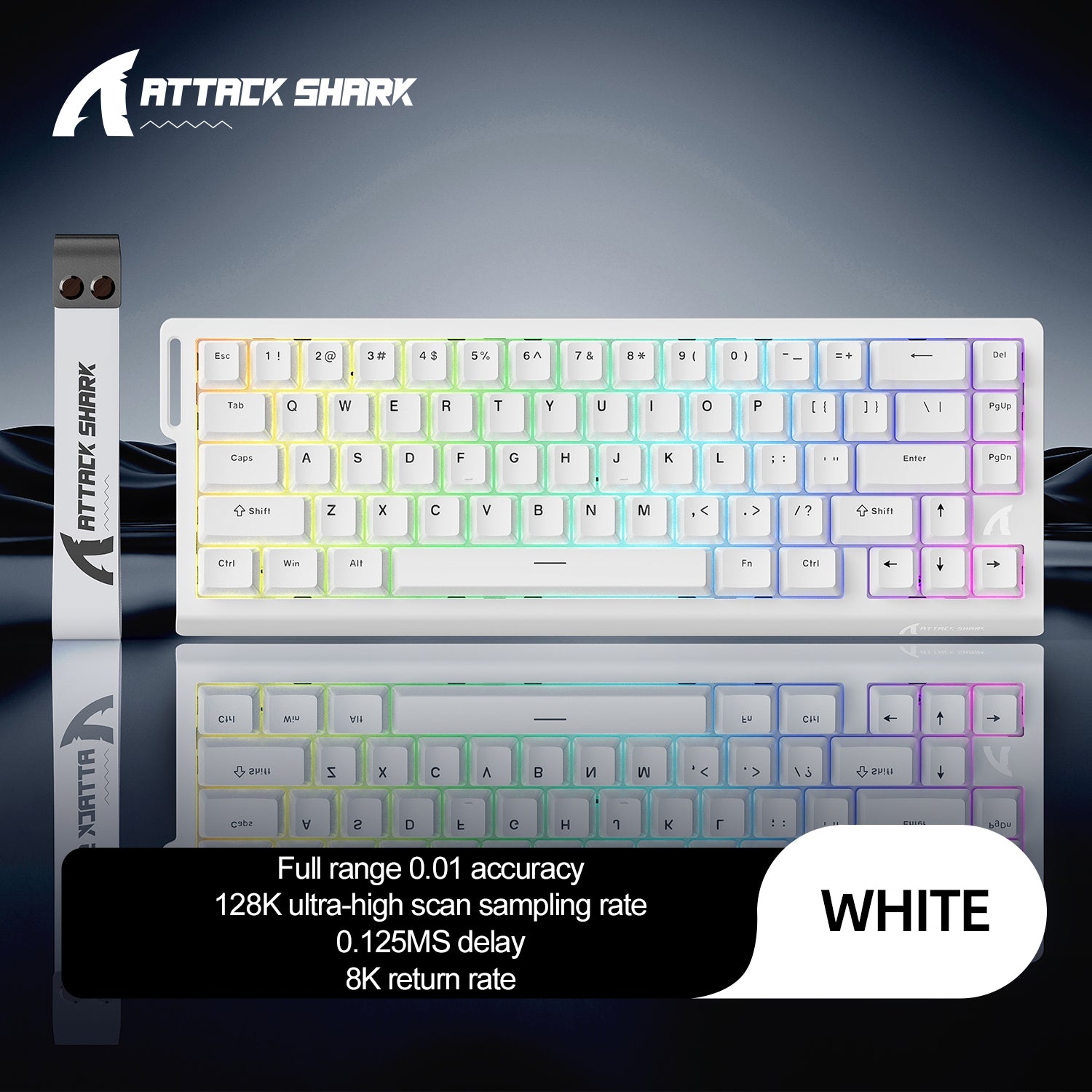 ATTACK SHARK X68 HE Tastiera Rapid Trigger con Switch Magnetico e Cavo Avvolto C01PRO