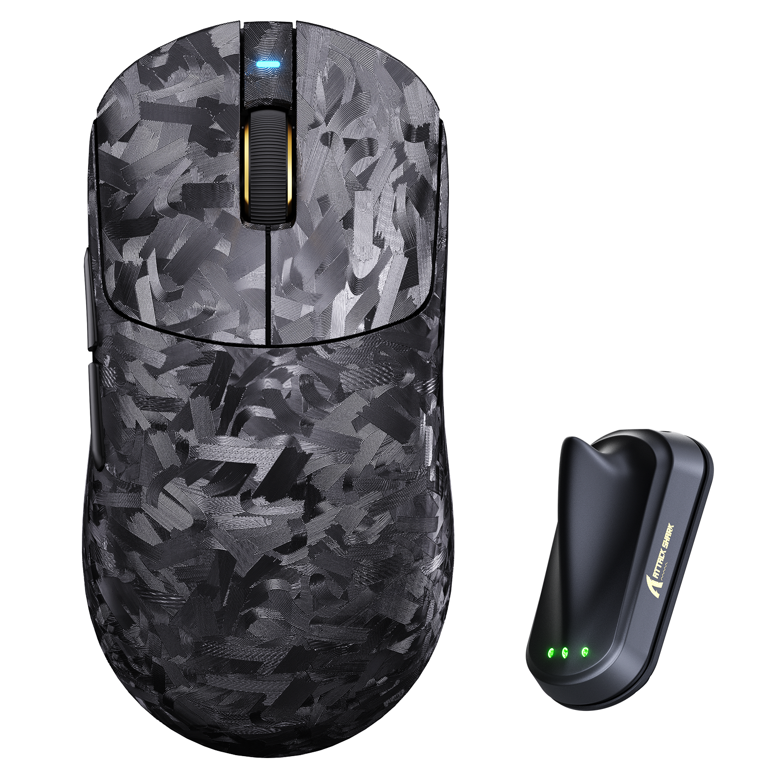 Pre-ordina: ATTACK SHARK RS3 ULTRA Carbon Fiber Wireless PAW3955MAX Gaming Mouse