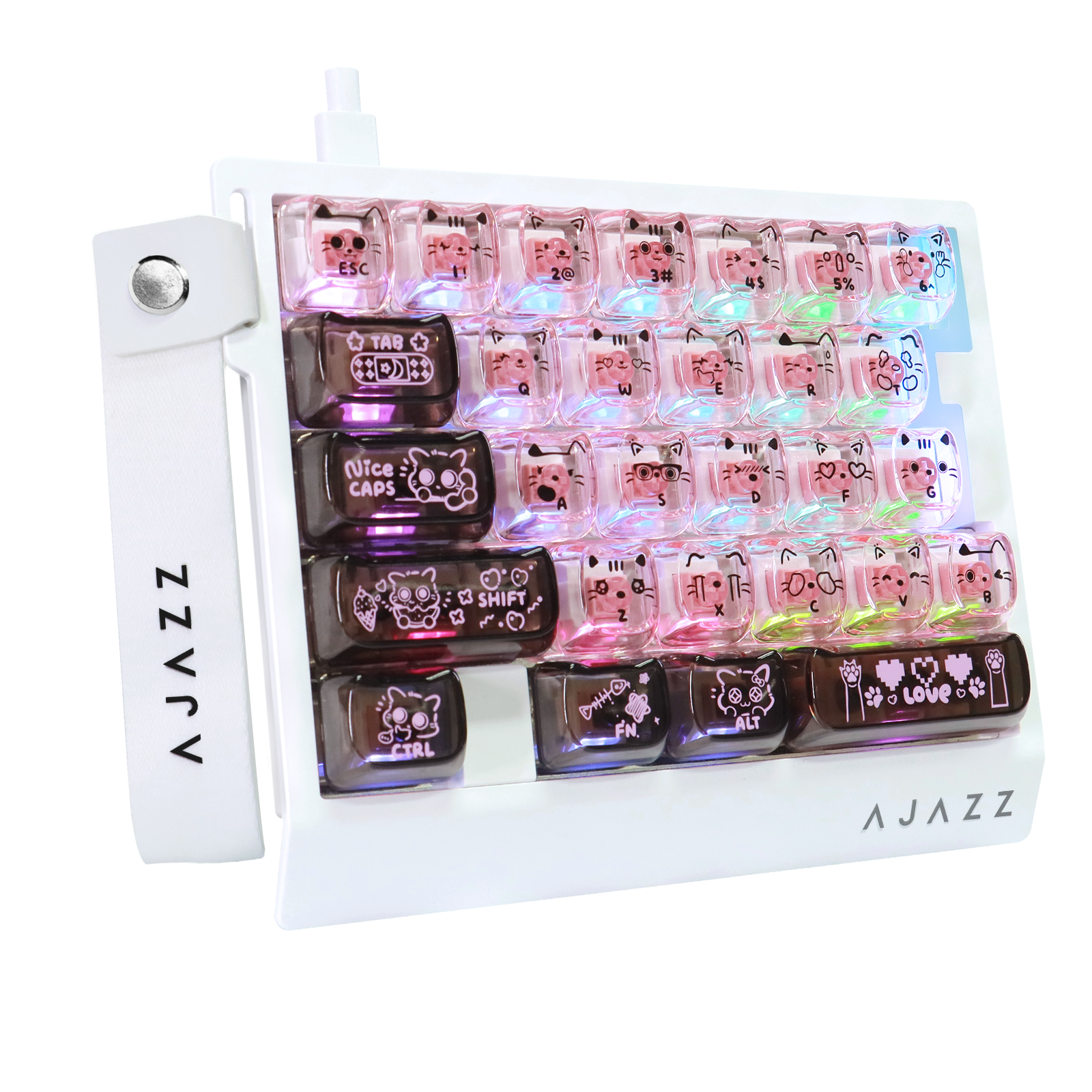 ATTACK SHARK X AJAZZ AK029 Tastiera da Gioco Cablate Monomanuale