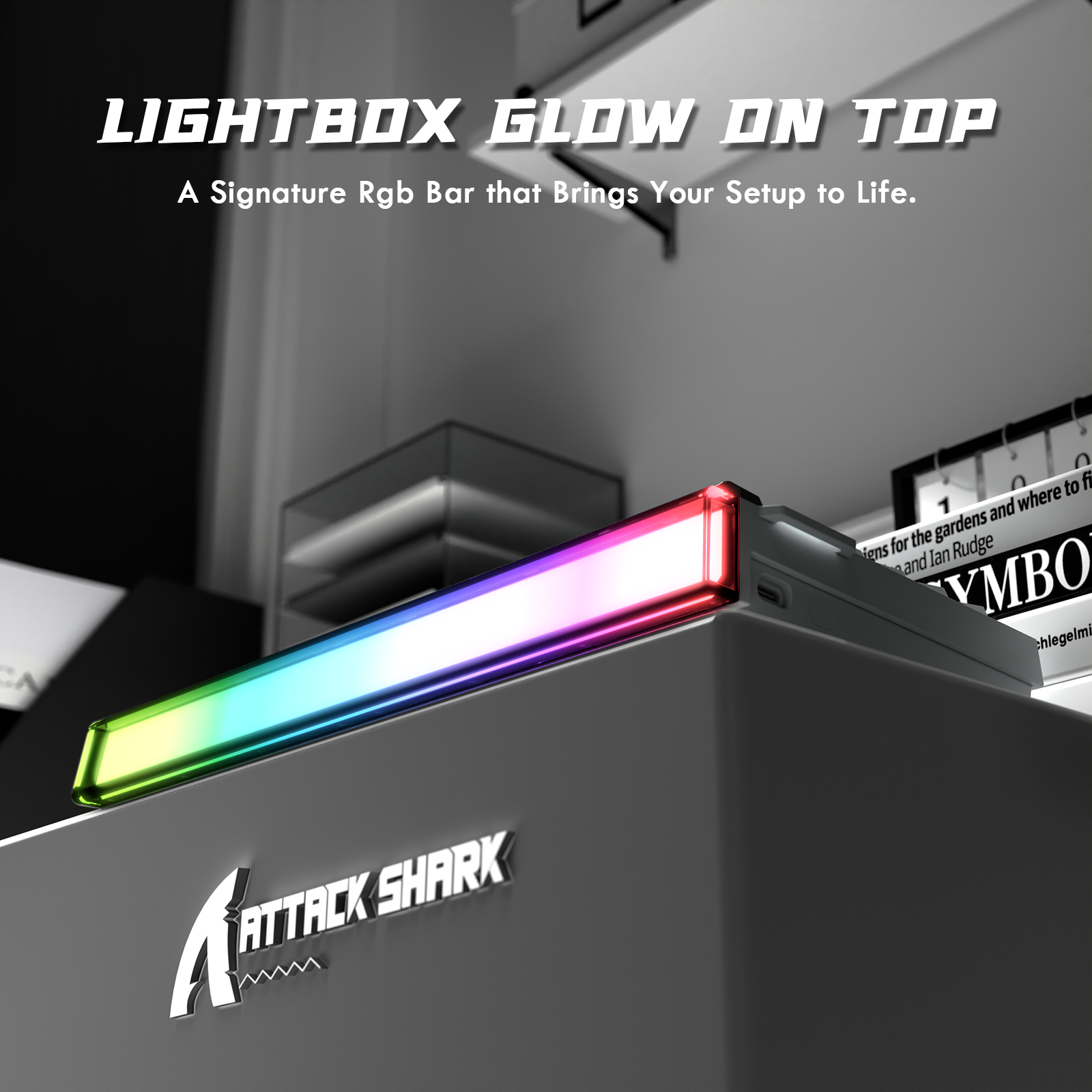 ATTACK SHARK R85 HE Tastiera Rapid Trigger Switch Magnetici con Lightbox Personalizzabile