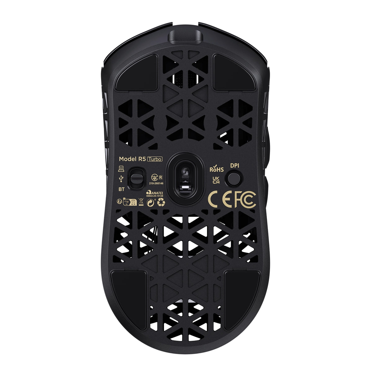 Mouse da gaming wireless 8K in fibra di carbonio ATTACK SHARK R5 TURBO