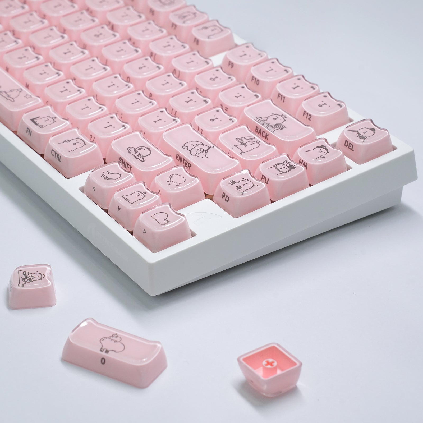 ATTACK SHARK SK05 118/119 tasti, keycap PBT, MOA, ANSI