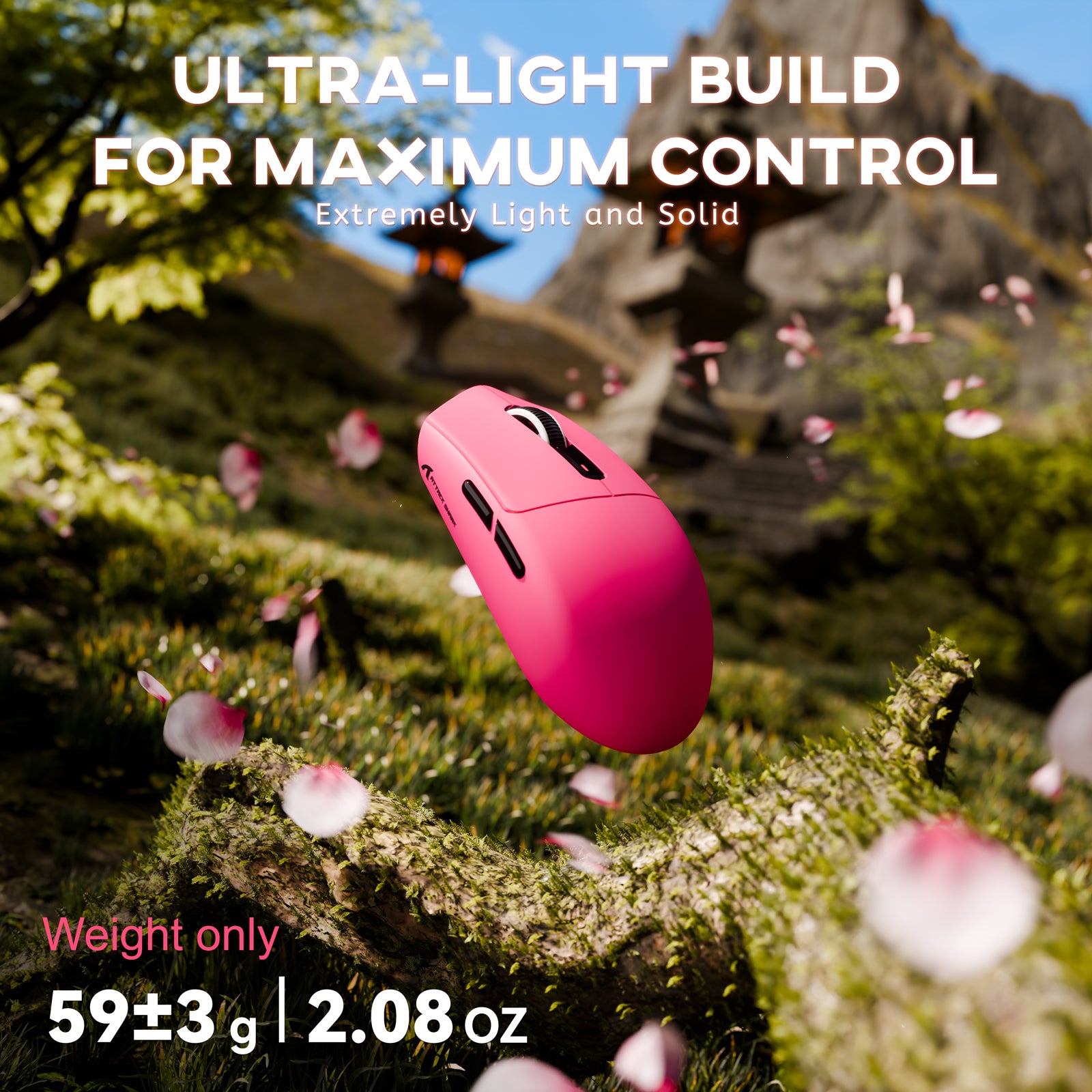 ATTACK SHARK G3 Mouse da Gaming Wireless Tri-mode 25000 DPI Ultra Leggero