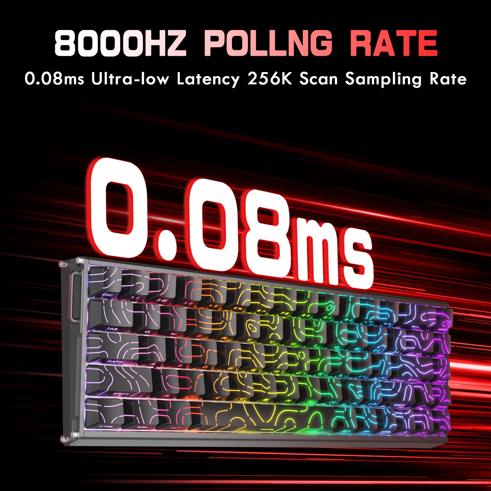 ATTACK SHARK X68MAX HE Tastiera CNC in Alluminio Rapid Trigger con Switch Magnetico e Cavo a Molla RGB C01Ultra