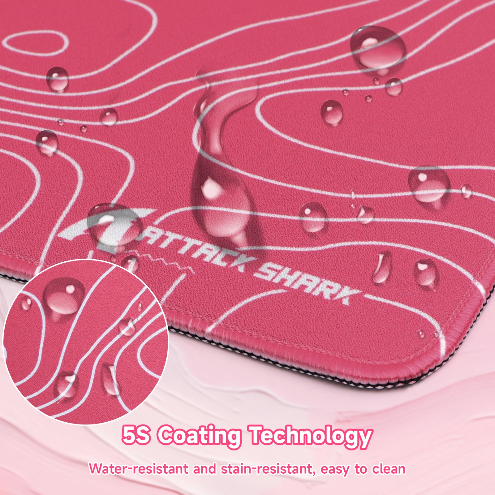 ATTACK SHARK CM02PRO Mousepad da gioco eSport (900x400x4 MM)
