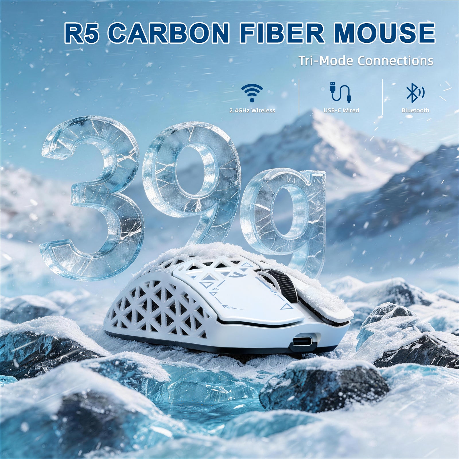 ATTACK SHARK R68 HE & R5 ULTRA Bundle Gaming in Fibra di Carbonio