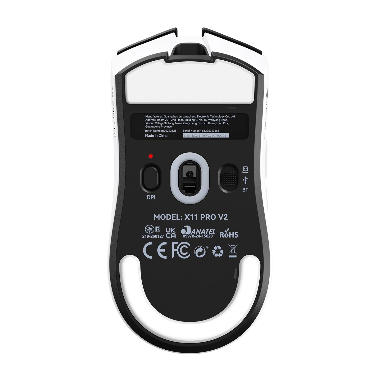 Mouse da gioco wireless ATTACK SHARK X11 PRO V2 con dock di ricarica e display TFT
