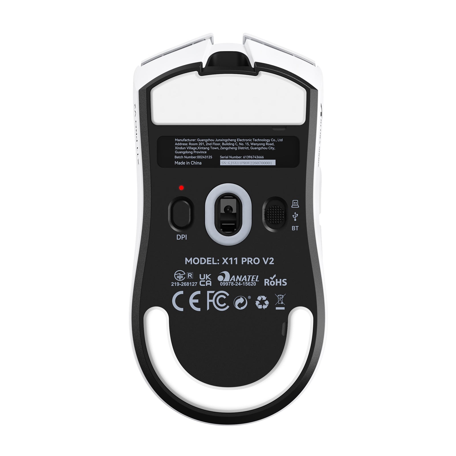 Mouse da gioco wireless ATTACK SHARK X11 PRO V2 con dock di ricarica e display TFT