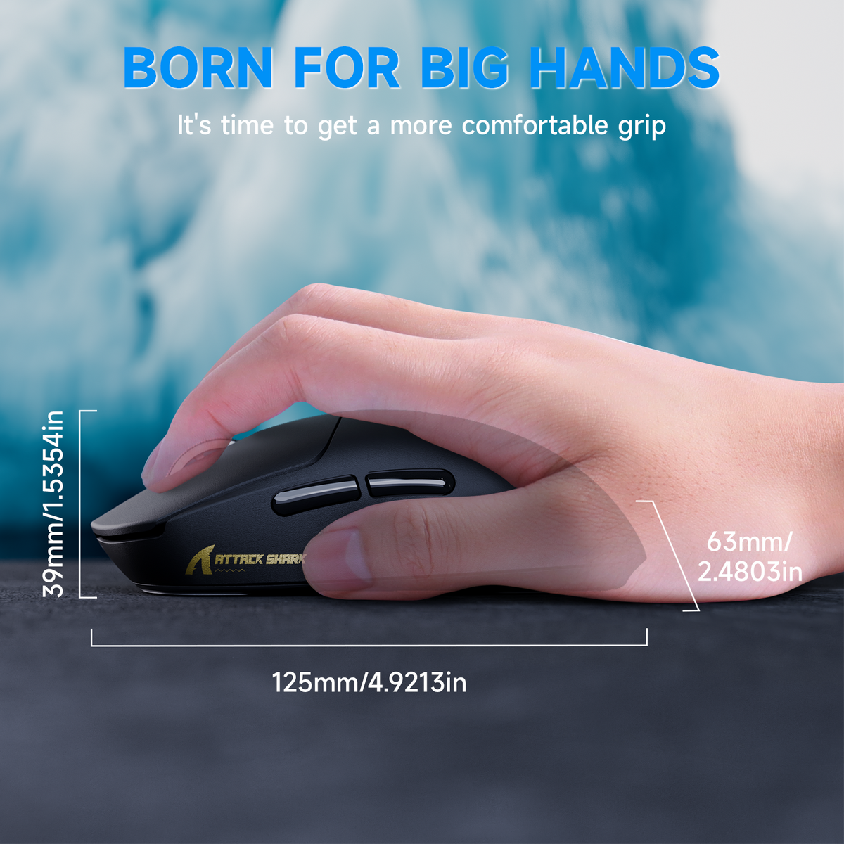 Mouse da gaming wireless tri-modalità ATTACK SHARK X8 PLUS con cavo C06 ULTRA