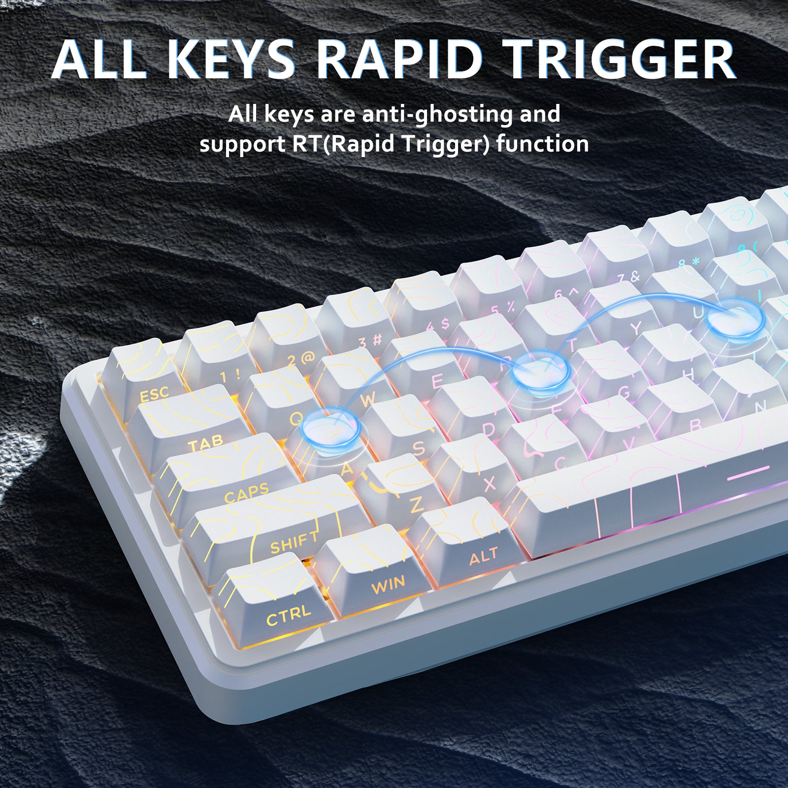 ATTACK SHARK X65 HE Tastiera Rapid Trigger con Switch Magnetico