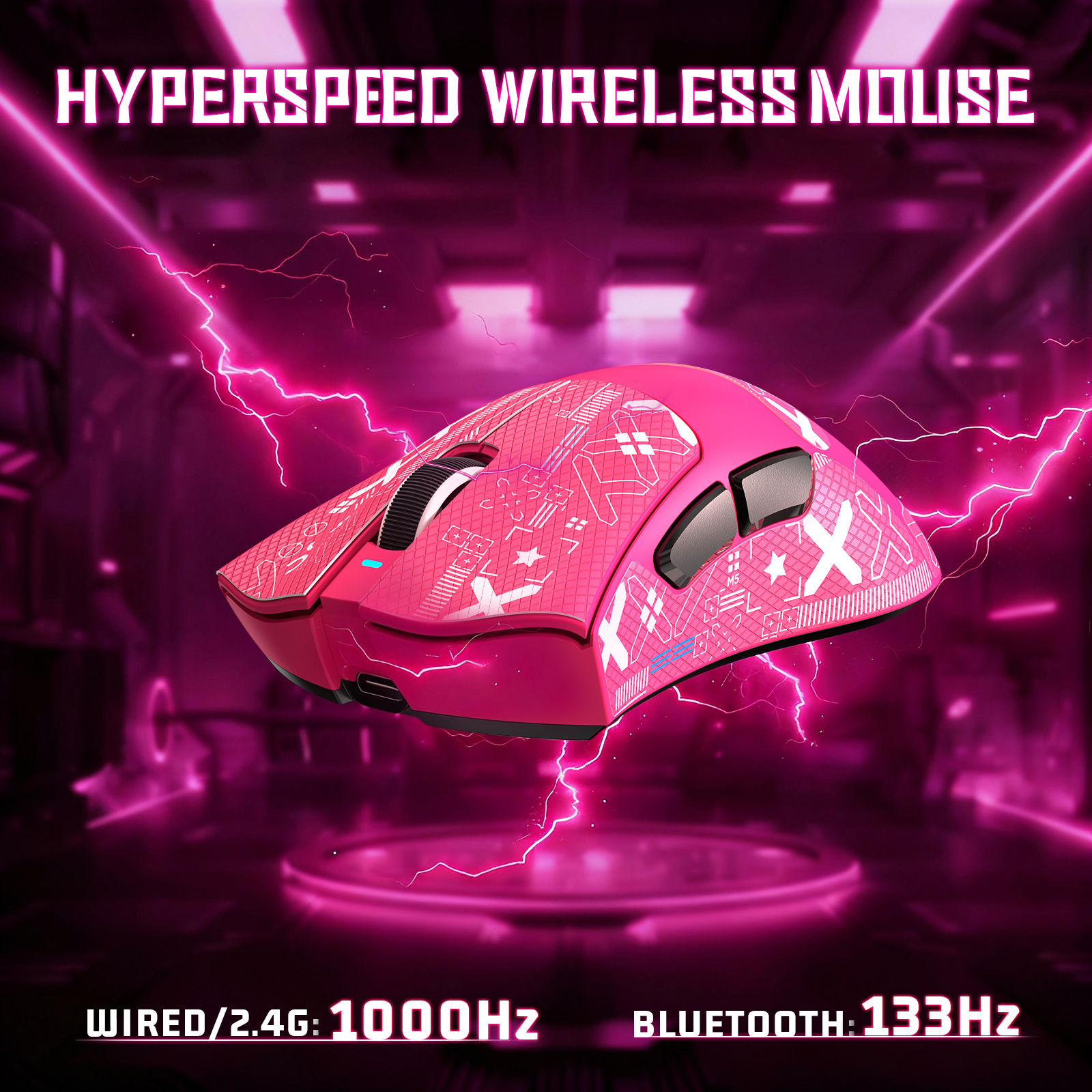 ATTACK SHARK V3 Mouse da Gioco Tri-Mode Ultra-Leggero