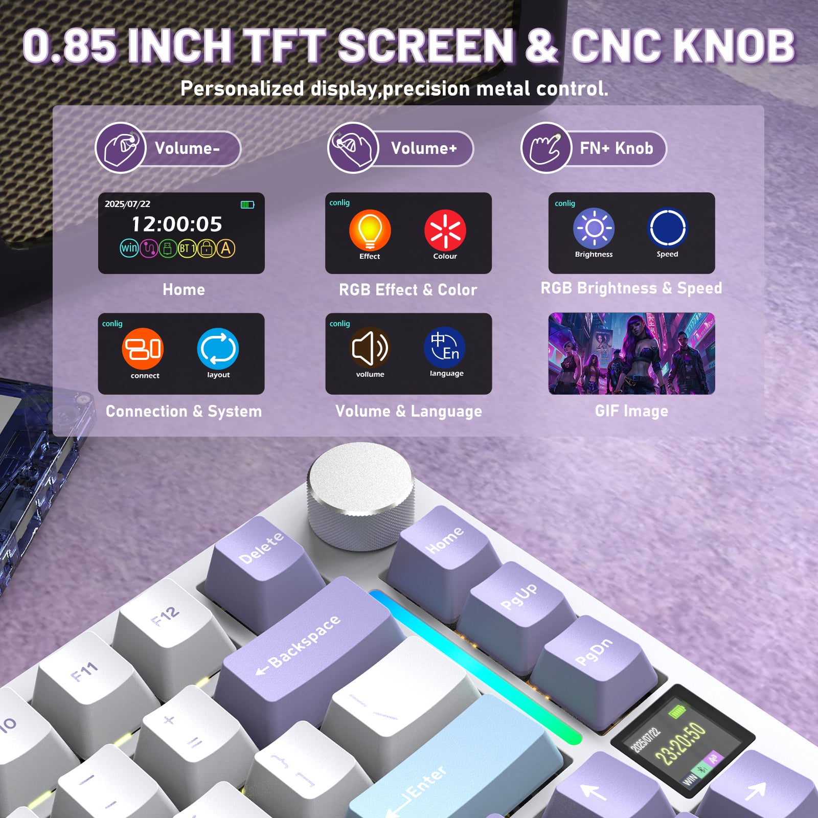 Tastiera meccanica ATTACK SHARK X820ULTRA con cavo a spirale C01ULTRA