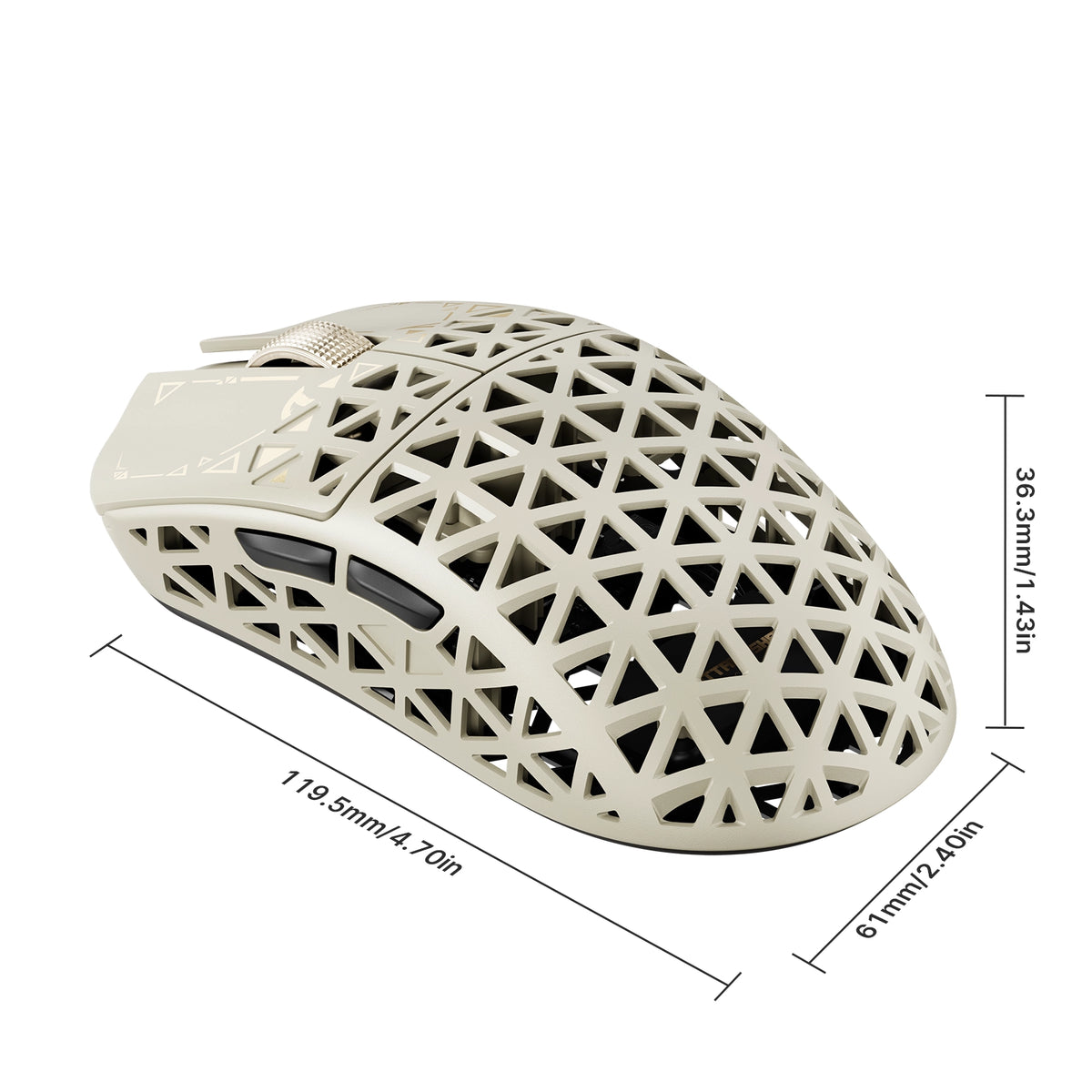 Mouse da gaming wireless 8K in fibra di carbonio ATTACK SHARK R5 TURBO