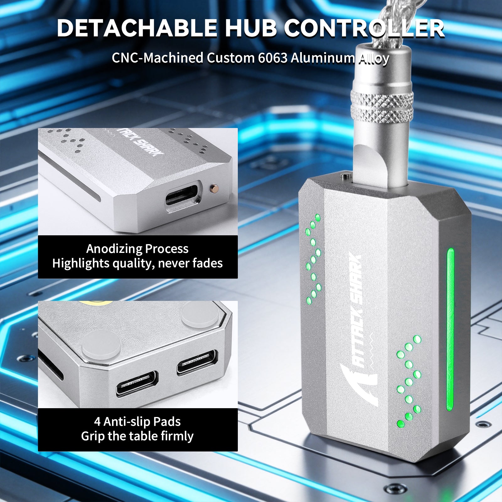 ATTACK SHARK C07 PRO Cavo 2-in-1 Type C per tastiera/mouse da gioco 8KHz