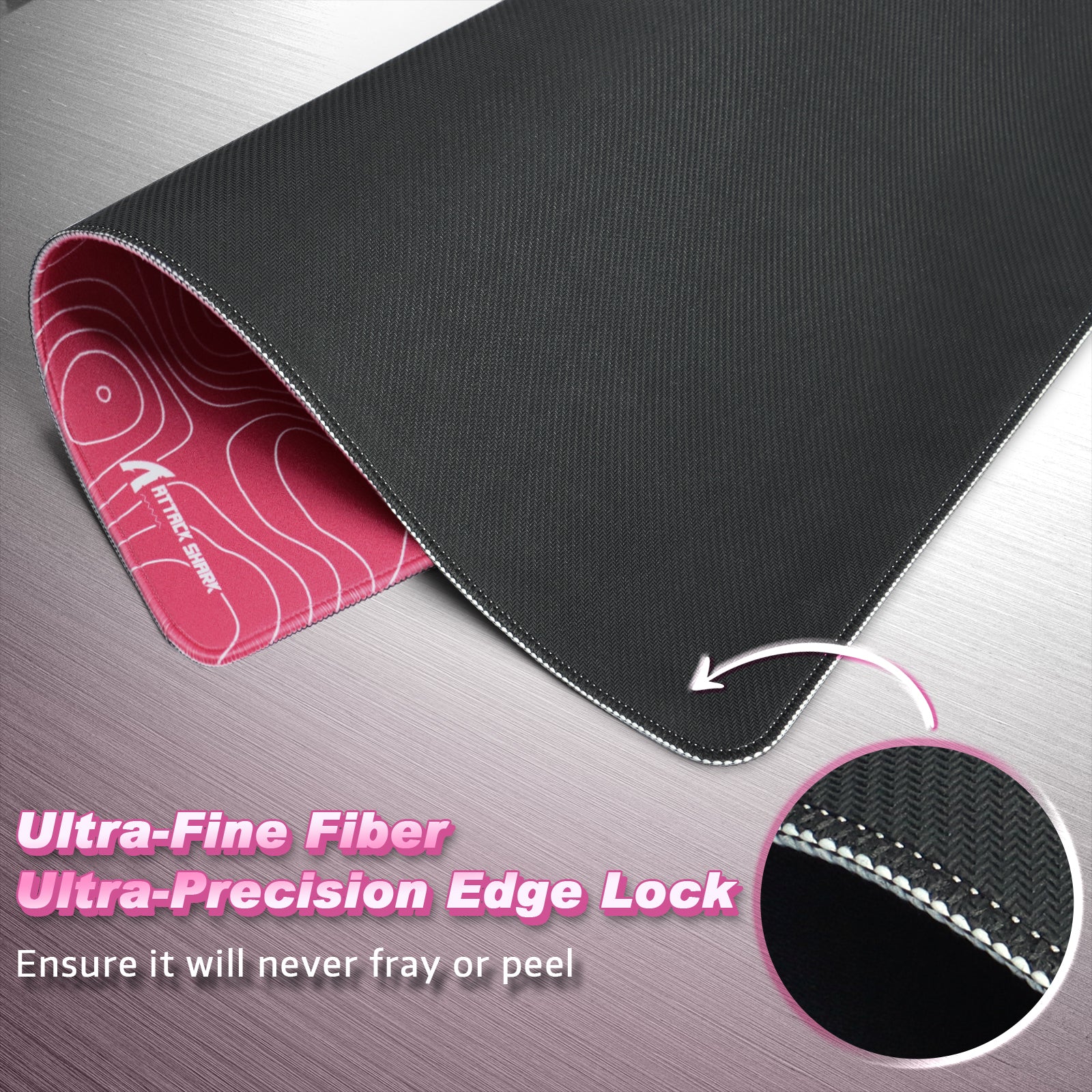 ATTACK SHARK CM02 Mousepad da Gioco eSport (450x400x4 MM)