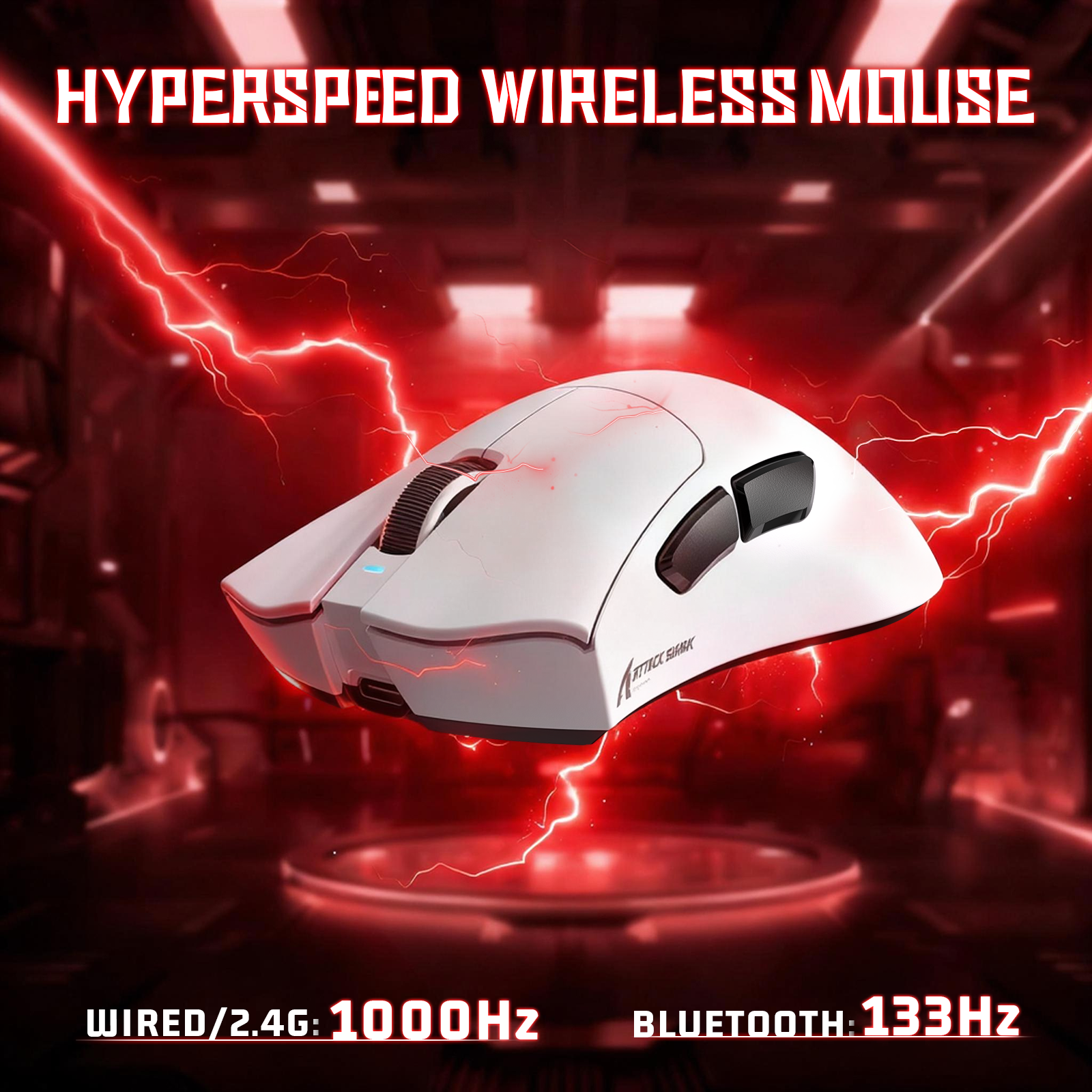 ATTACK SHARK V3 Mouse da Gioco Tri-Mode Ultra-Leggero