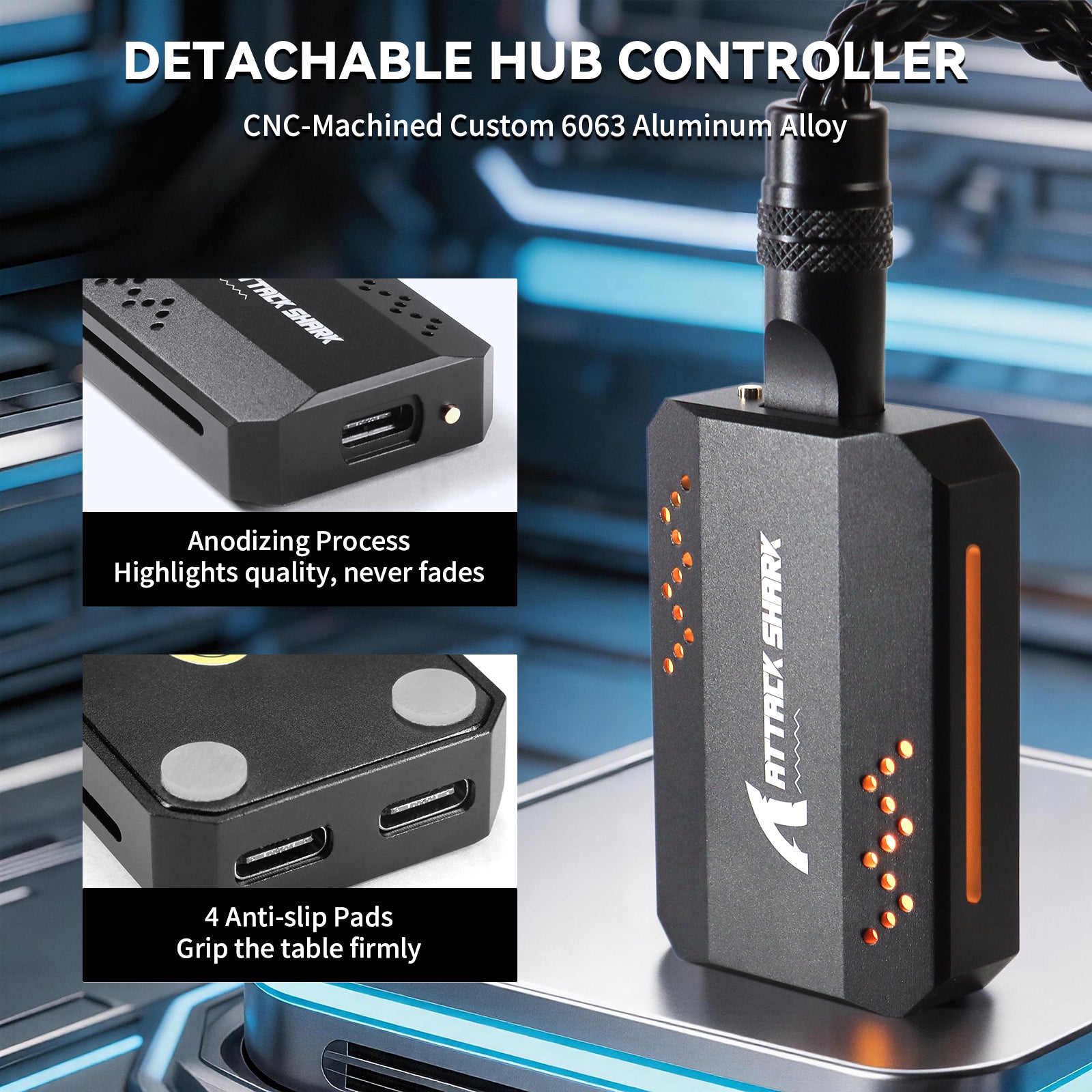 ATTACK SHARK C07 PRO Cavo 2-in-1 Type C per tastiera/mouse da gioco 8KHz