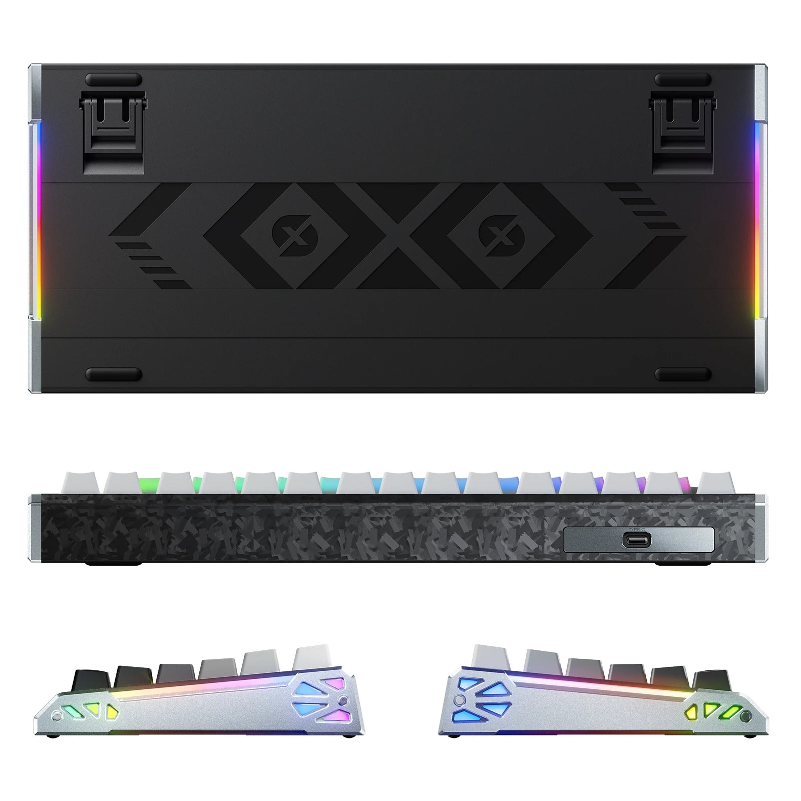 ATTACK SHARK R86 HE Tastiera con trigger rapido in fibra di carbonio e switch magnetici