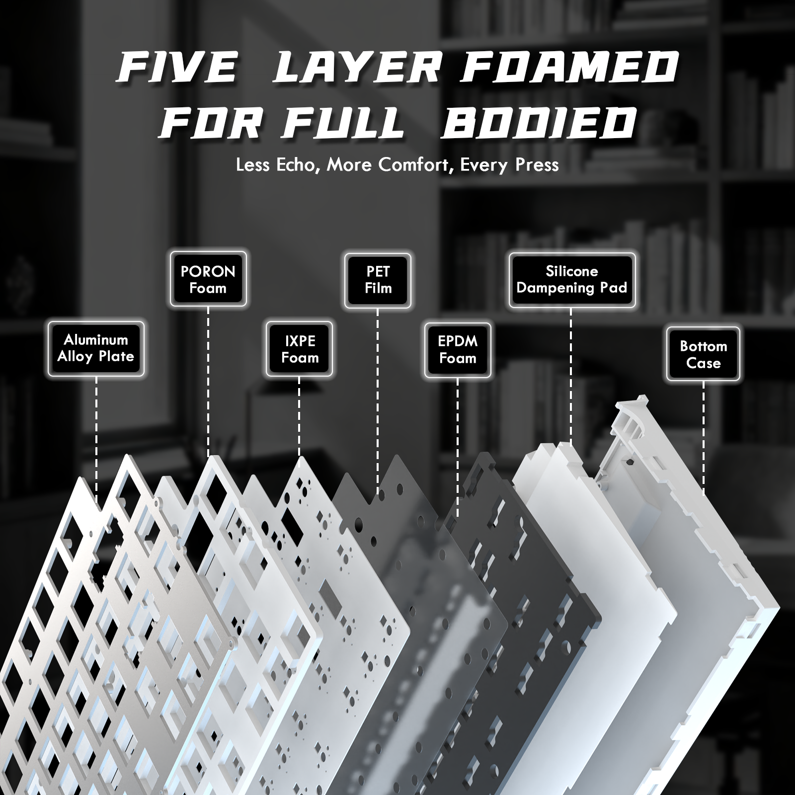 ATTACK SHARK R85 HE Tastiera Rapid Trigger Switch Magnetici con Lightbox Personalizzabile