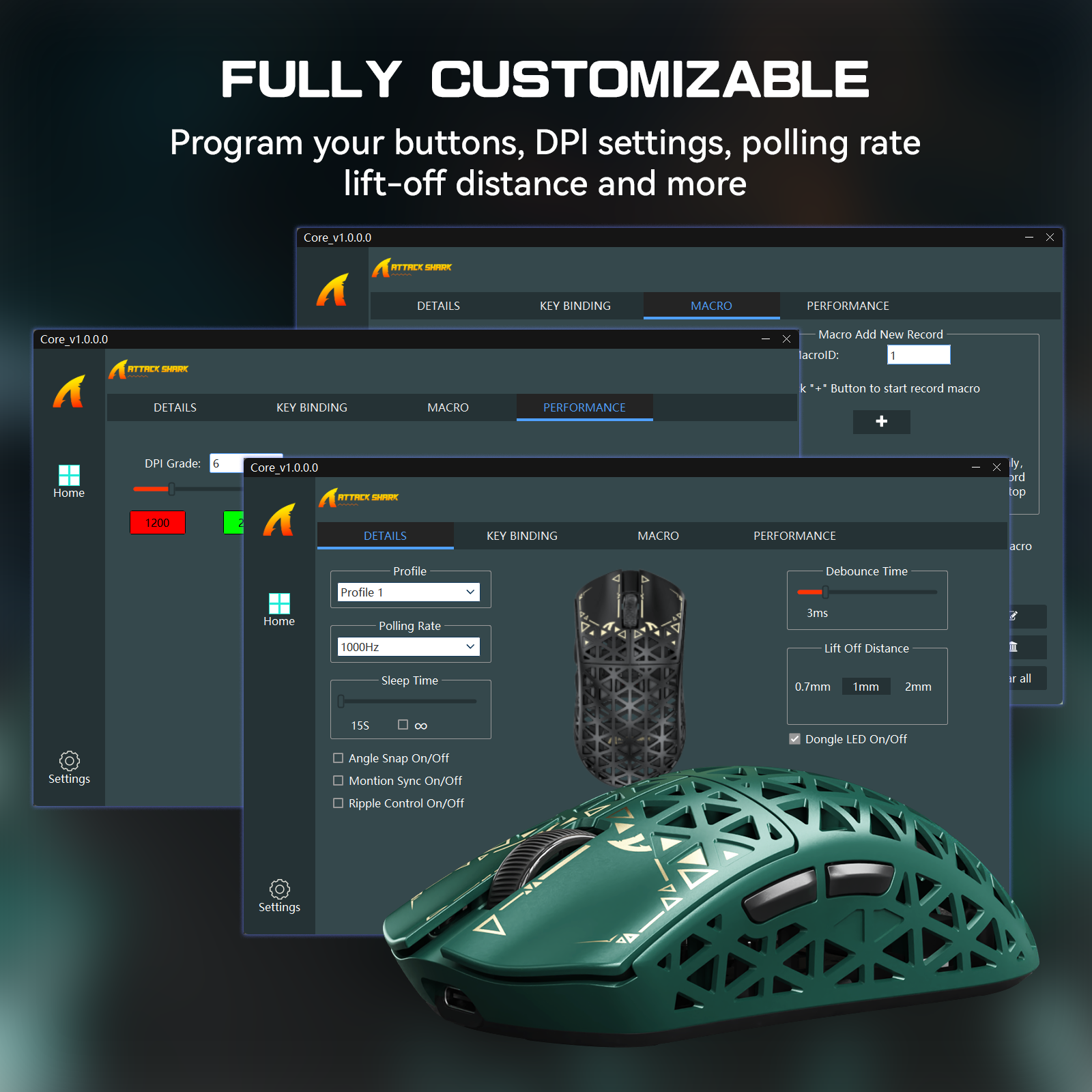 ATTACK SHARK R5 ULTRA Mouse da Gaming Wireless in Fibra di Carbonio 8K PAW3950MAX