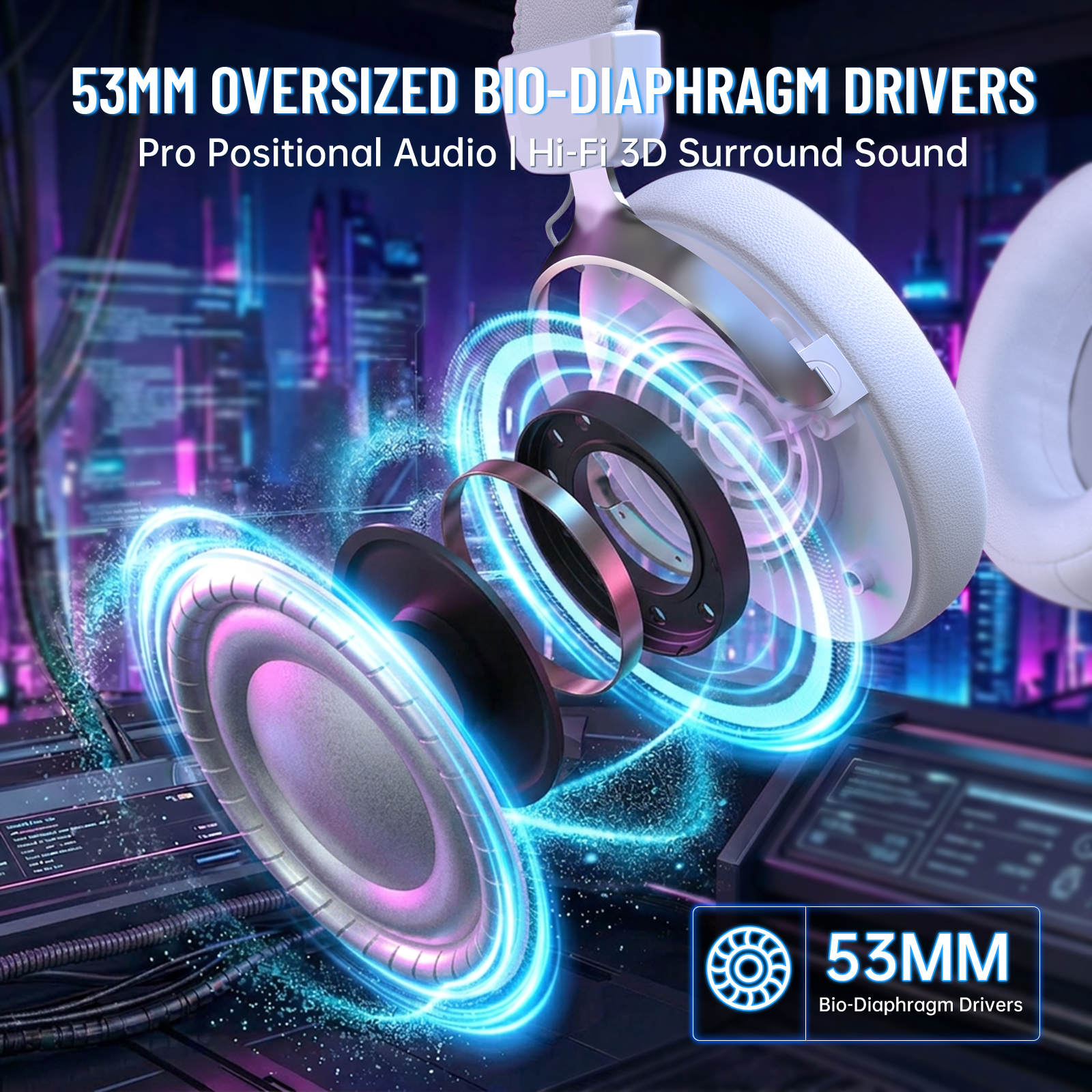 Cuffie da gioco wireless ATTACK SHARK L50 PRO a tre modalità