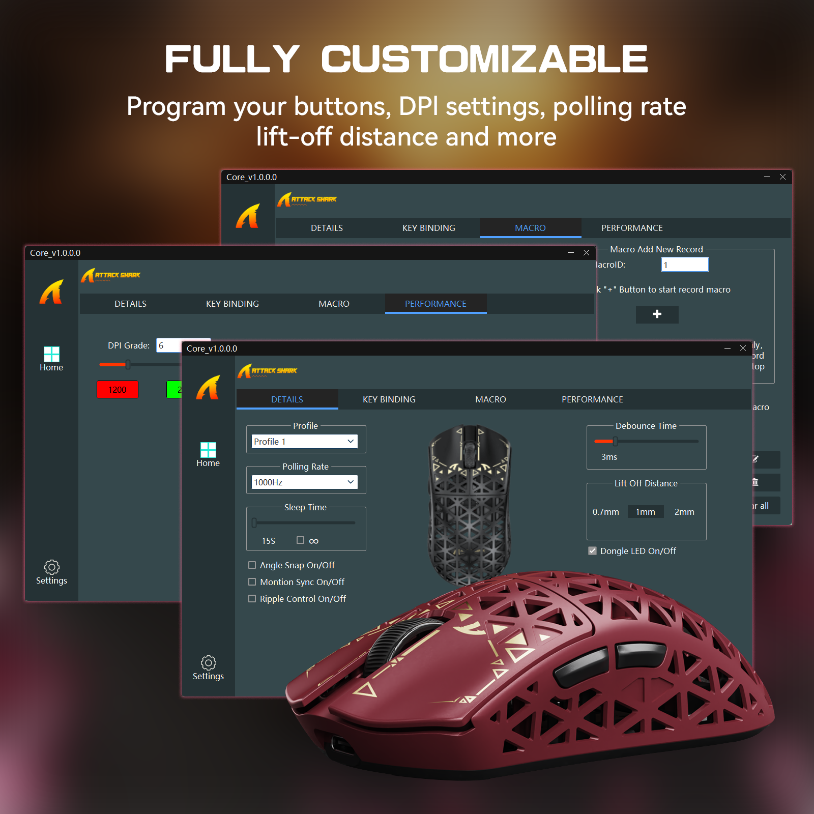 ATTACK SHARK R5 ULTRA Mouse da Gaming Wireless in Fibra di Carbonio 8K PAW3950MAX