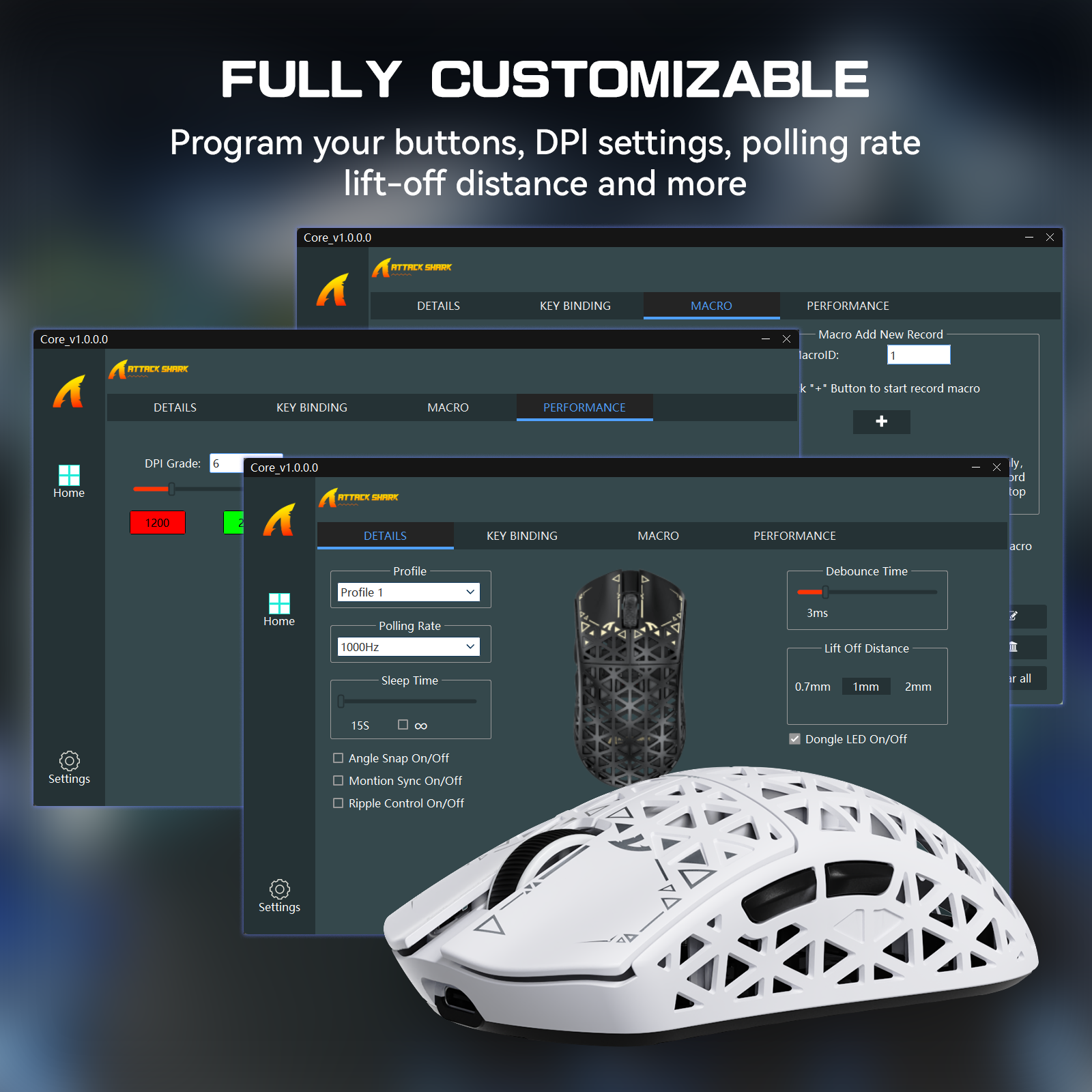 ATTACK SHARK R5 ULTRA Mouse da Gaming Wireless in Fibra di Carbonio 8K PAW3950MAX