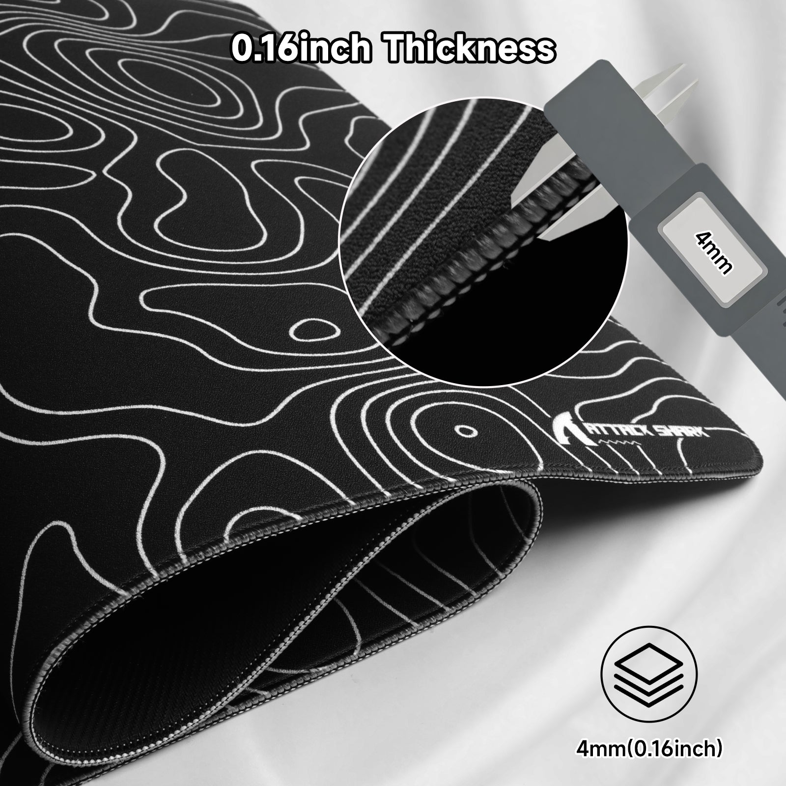 ATTACK SHARK CM02PRO Mousepad da gioco eSport (900x400x4 MM)