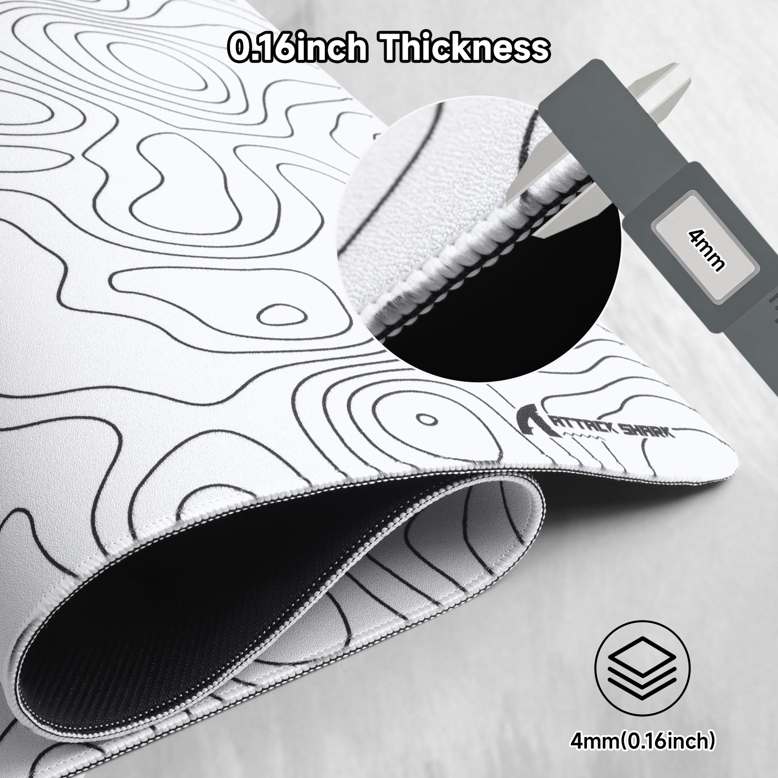 ATTACK SHARK CM02PRO Mousepad da gioco eSport (900x400x4 MM)
