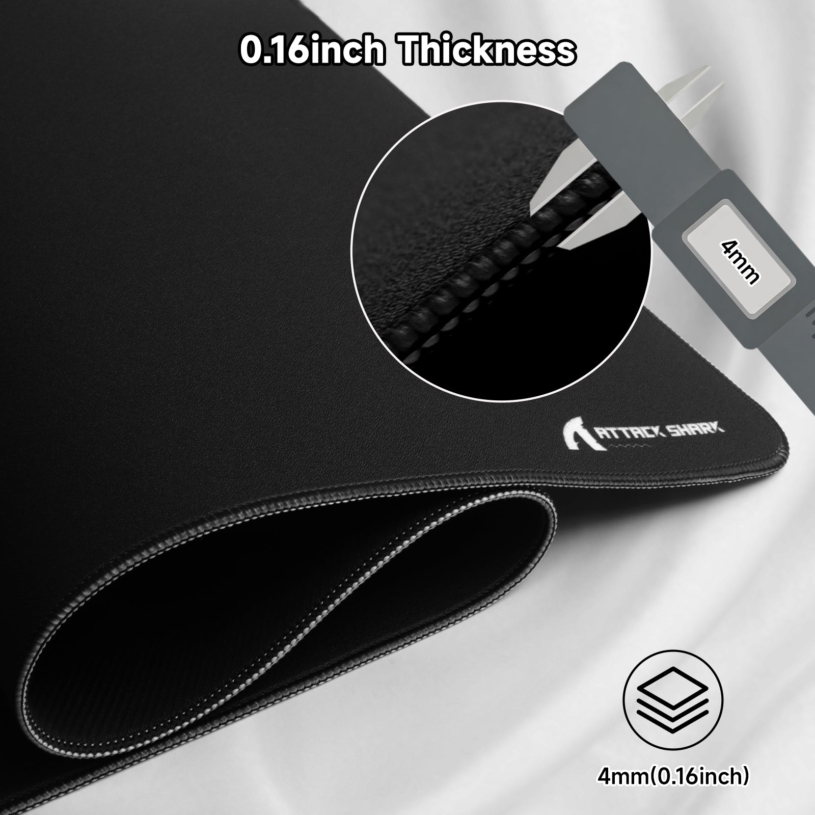 ATTACK SHARK CM02PRO Mousepad da gioco eSport (900x400x4 MM)
