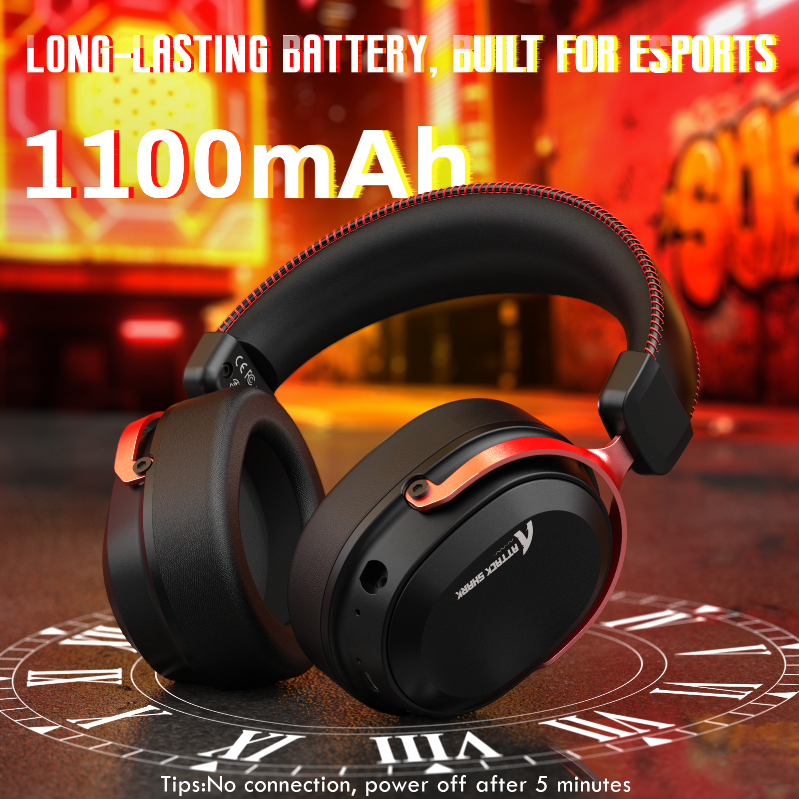 ATTACK SHARK L30PRO Cuffie da Gioco Wireless