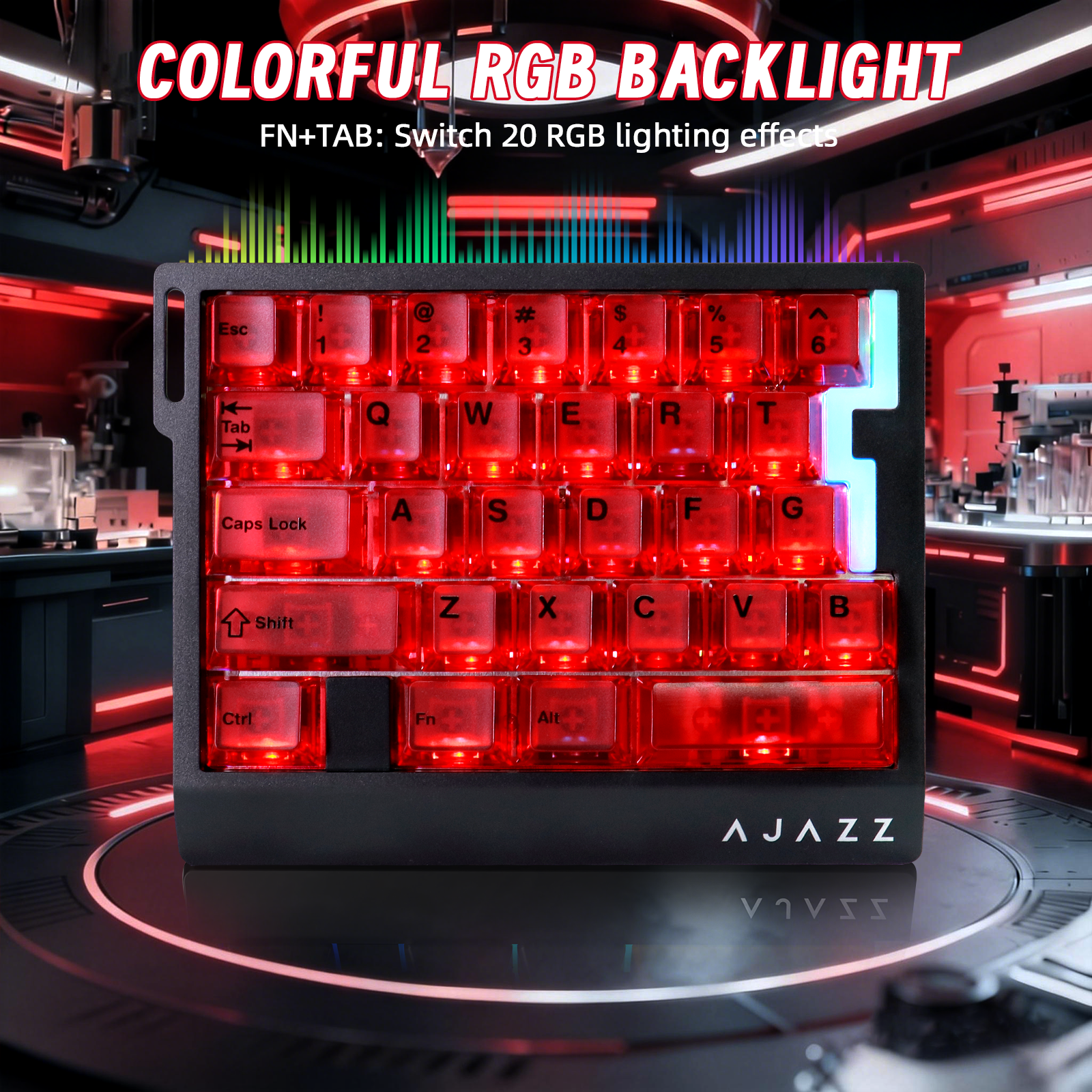 ATTACK SHARK X AJAZZ AK029 Tastiera da Gioco Cablate Monomanuale