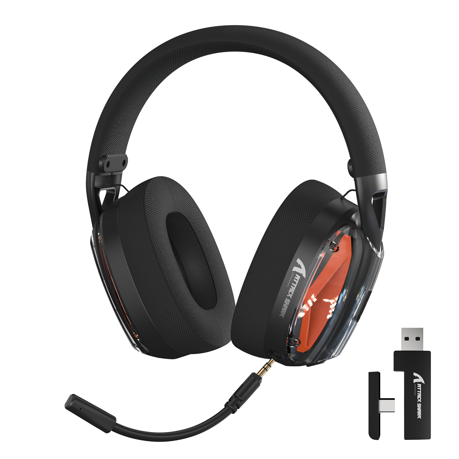 ATTACK SHARK L60 Cuffie da gioco Ultra leggere tri-mode