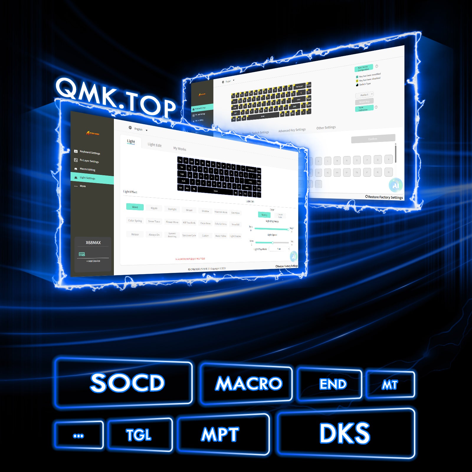 ATTACK SHARK X68MAX HE Rapid Trigger CNC Aluminum Keyboard Magnetic Switch con Cavo Spiralato RGB C01Ultra