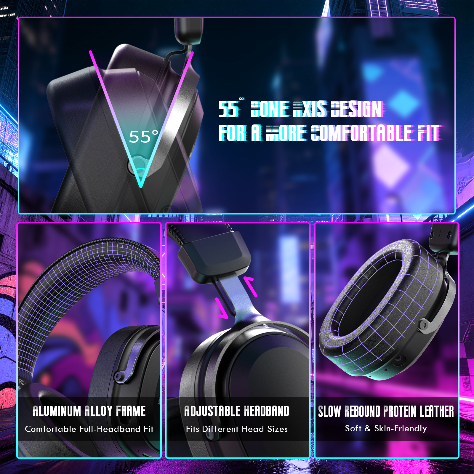 ATTACK SHARK L30PRO Cuffie da Gioco Wireless
