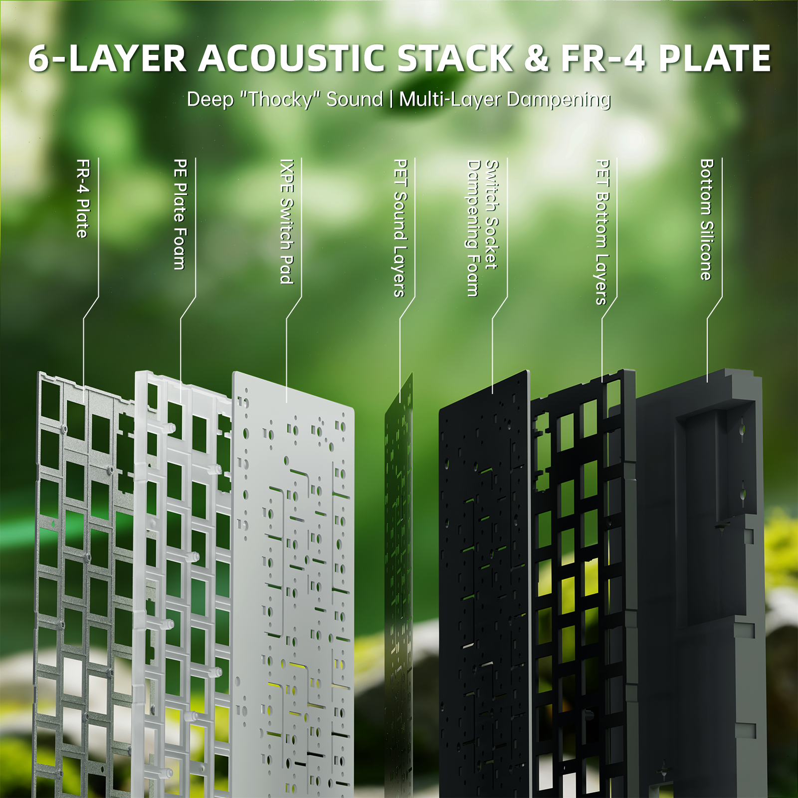 ATTACK SHARK R68 HE Tastiera Rapid Trigger in Fibra di Carbonio con Interruttore Magnetico