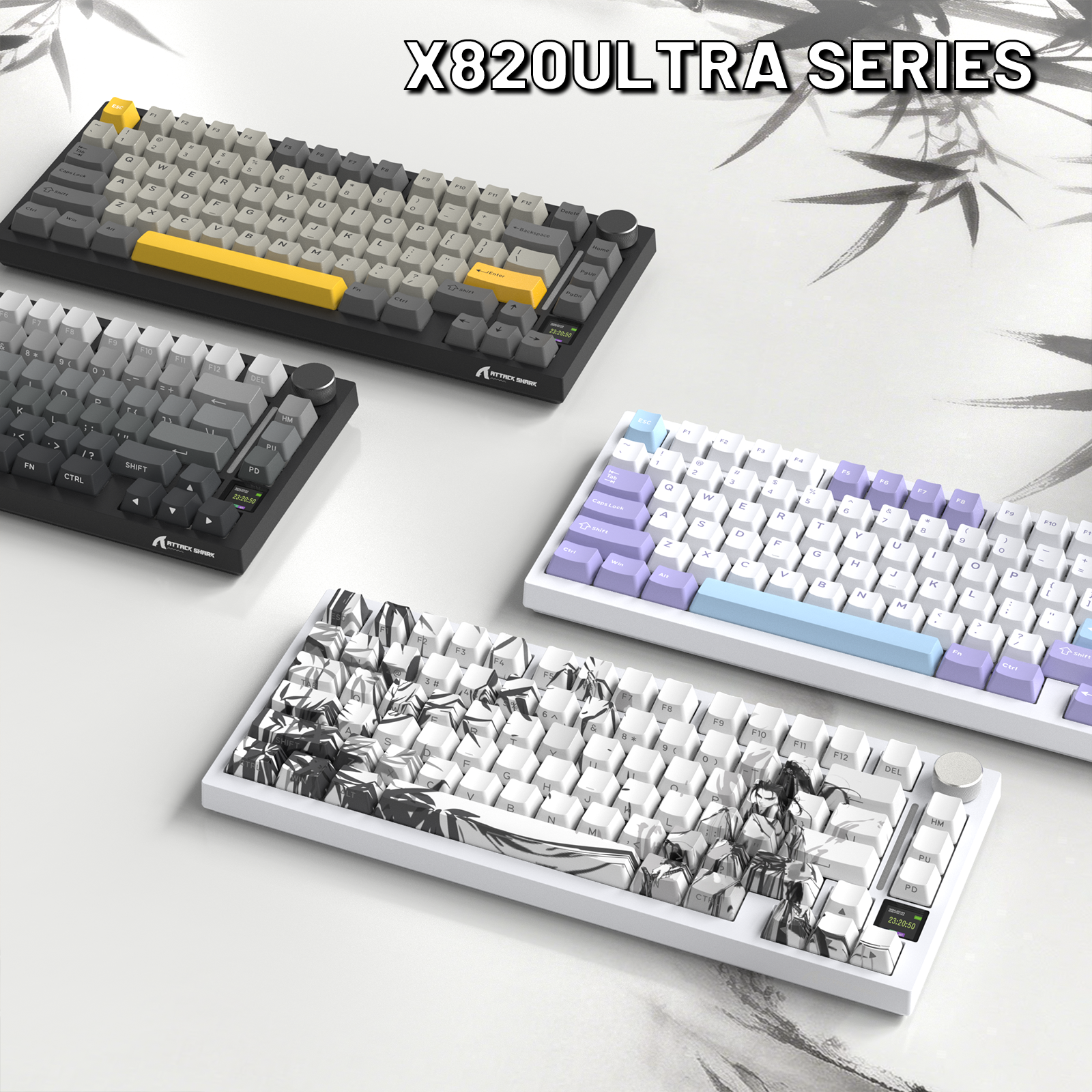 Tastiera meccanica ATTACK SHARK X820ULTRA con cavo a spirale C01ULTRA