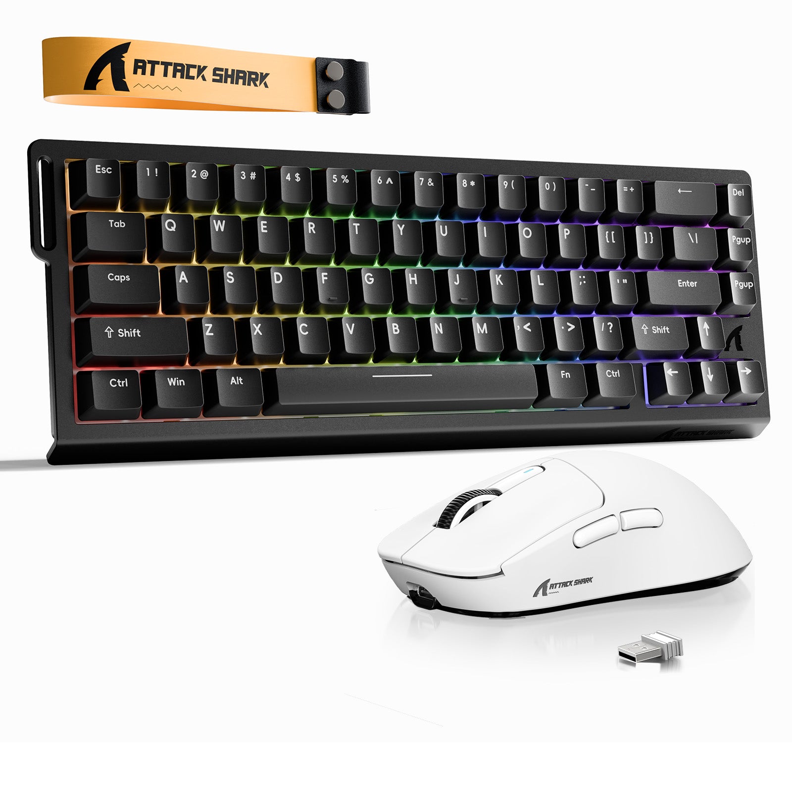 ATTACK SHARK X68HE Tastiera Rapid Trigger + Bundle mouse da gioco wireless X3