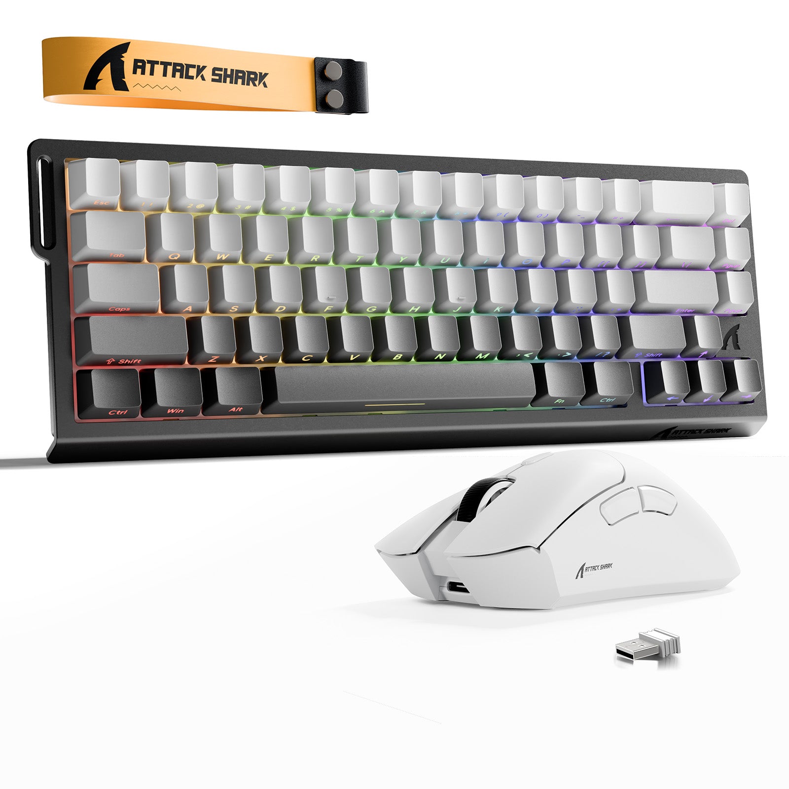 ATTACK SHARK X68HE Tastiera Rapid Trigger + Bundle mouse da gioco wireless R1