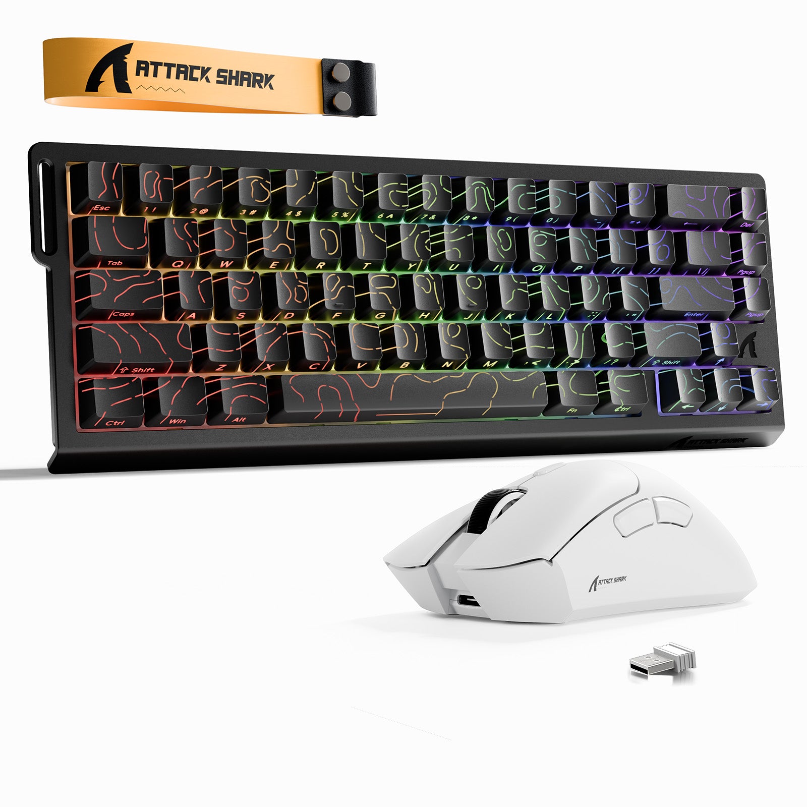 ATTACK SHARK X68HE Tastiera Rapid Trigger + Bundle mouse da gioco wireless R1