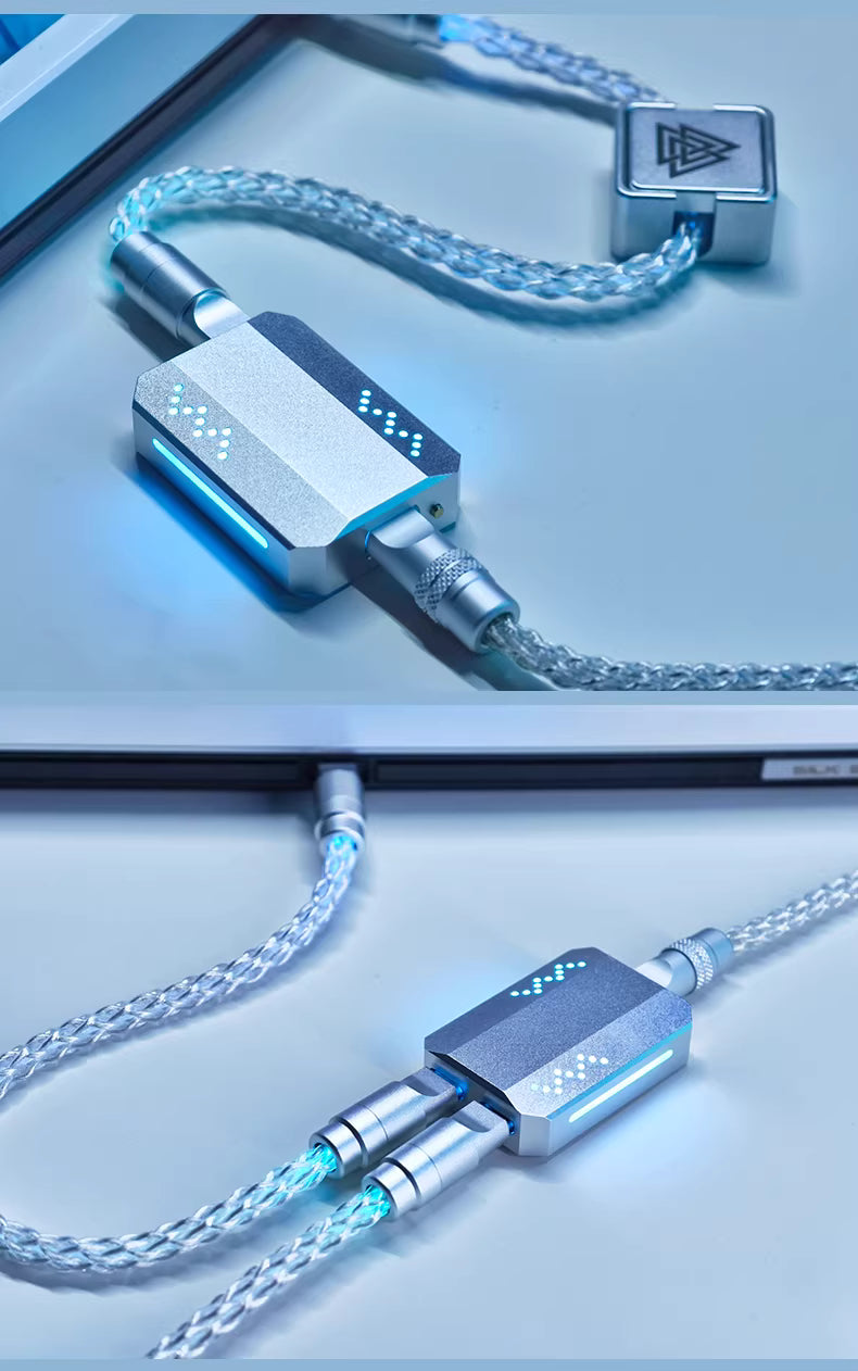 Cavo USB-C ATTACK SHARK C07 PRO 2-in-1 per tastiera/mouse da gaming 8KHz