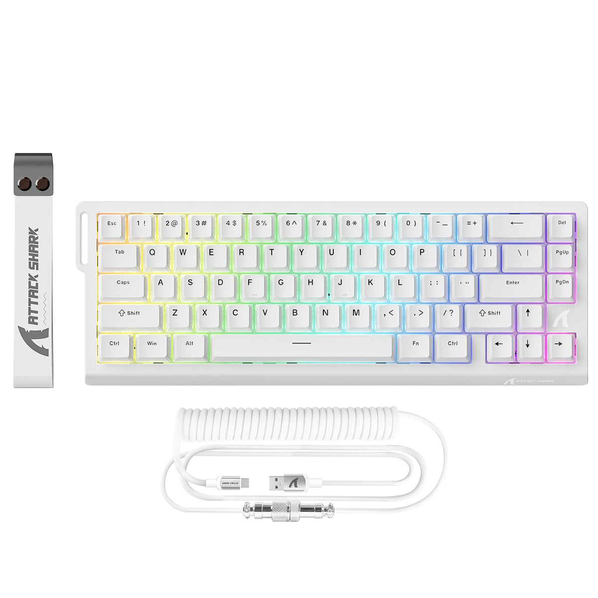ATTACK SHARK X68 HE Tastiera Rapid Trigger con Switch Magnetico e Cavo Avvolto C01PRO