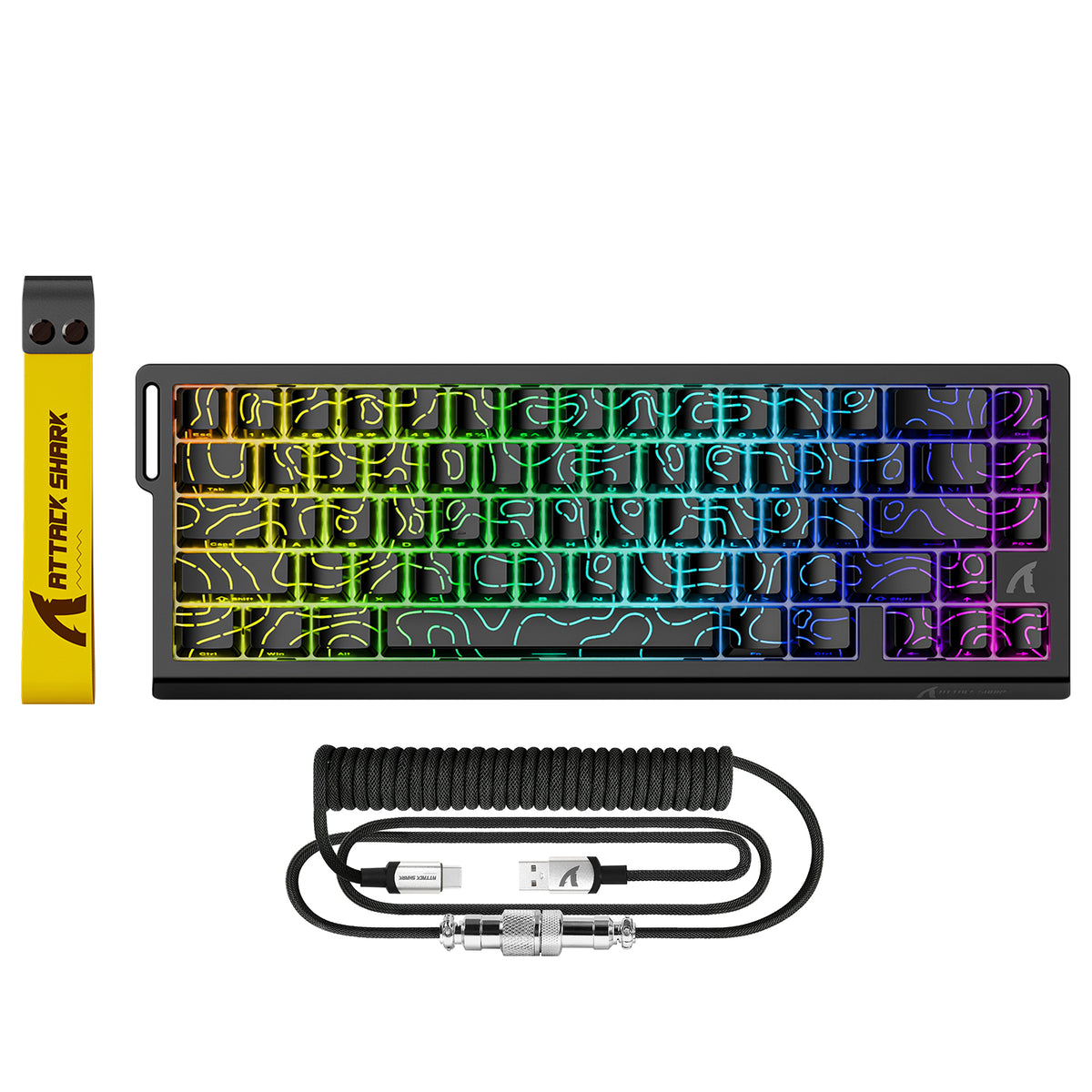 ATTACK SHARK X68 HE Tastiera Rapid Trigger con Switch Magnetico e Cavo Avvolto C01PRO