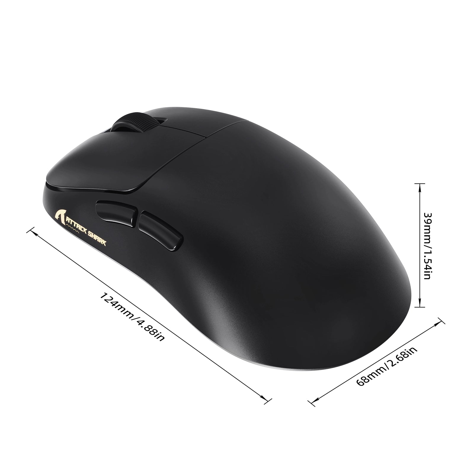 ATTACK SHARK V2 AIR PAW3955MAX Mouse da gioco wireless ergonomico