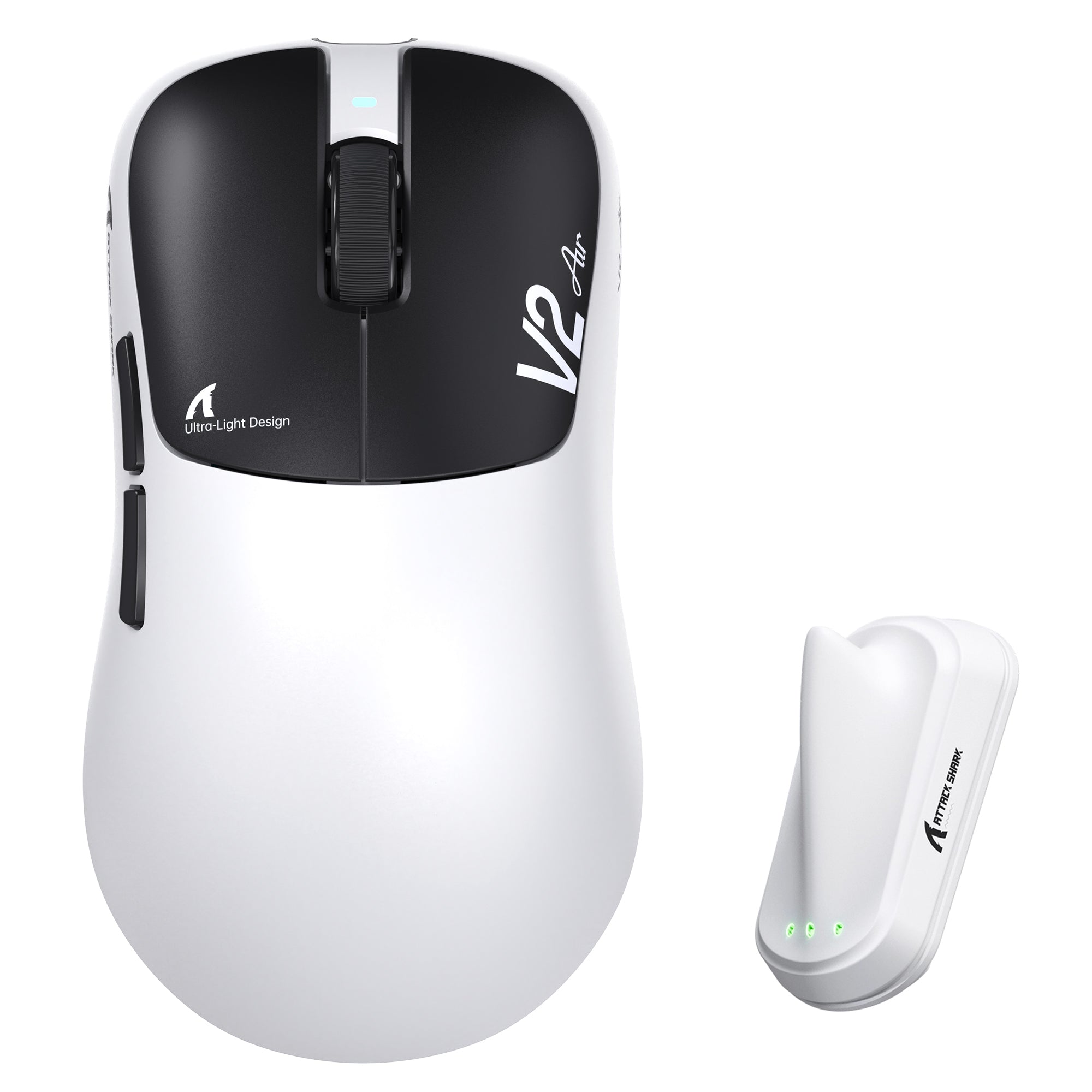 ATTACK SHARK V2 AIR PAW3955MAX Mouse da gioco wireless ergonomico