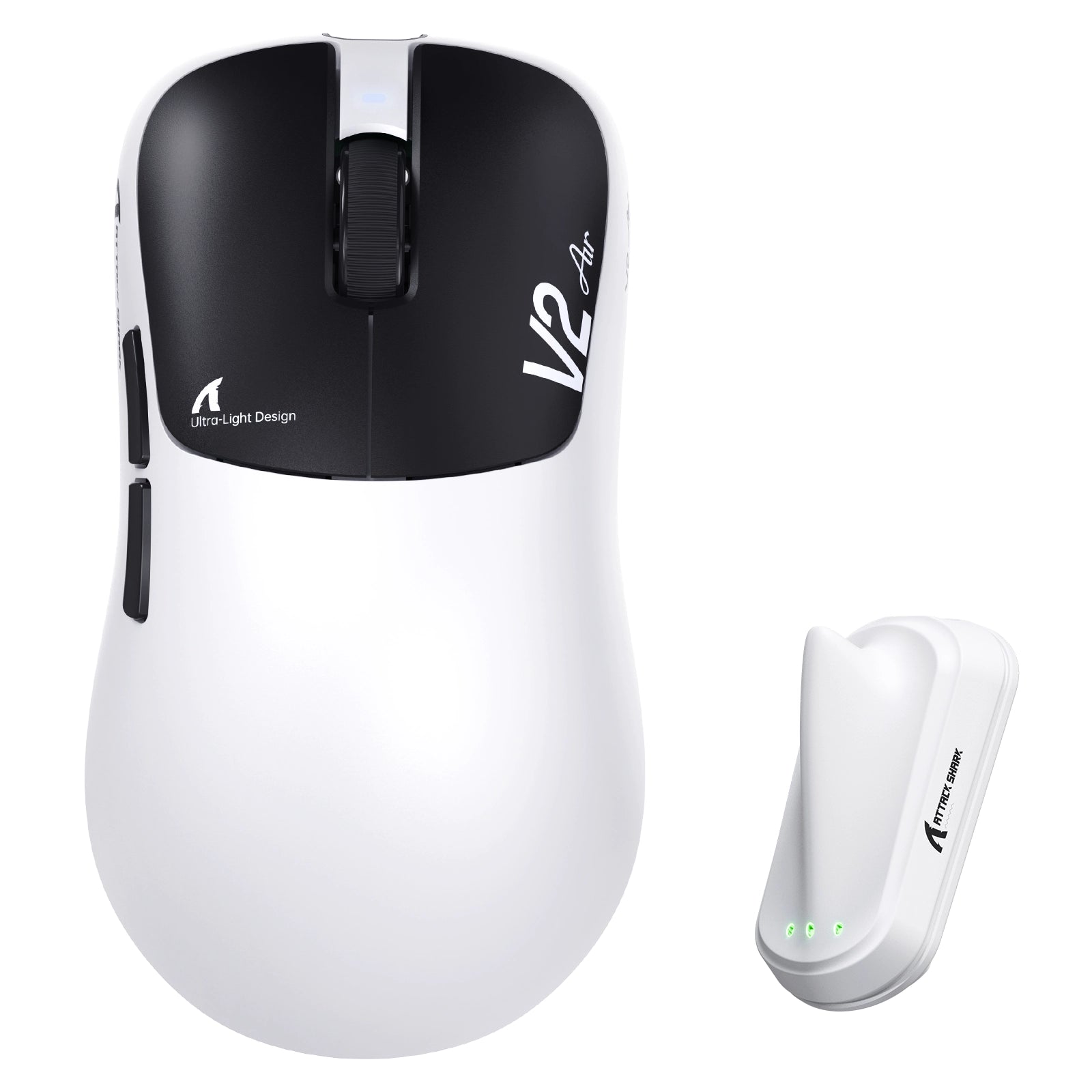 ATTACK SHARK V2 AIR PAW3955MAX Mouse da gioco wireless ergonomico