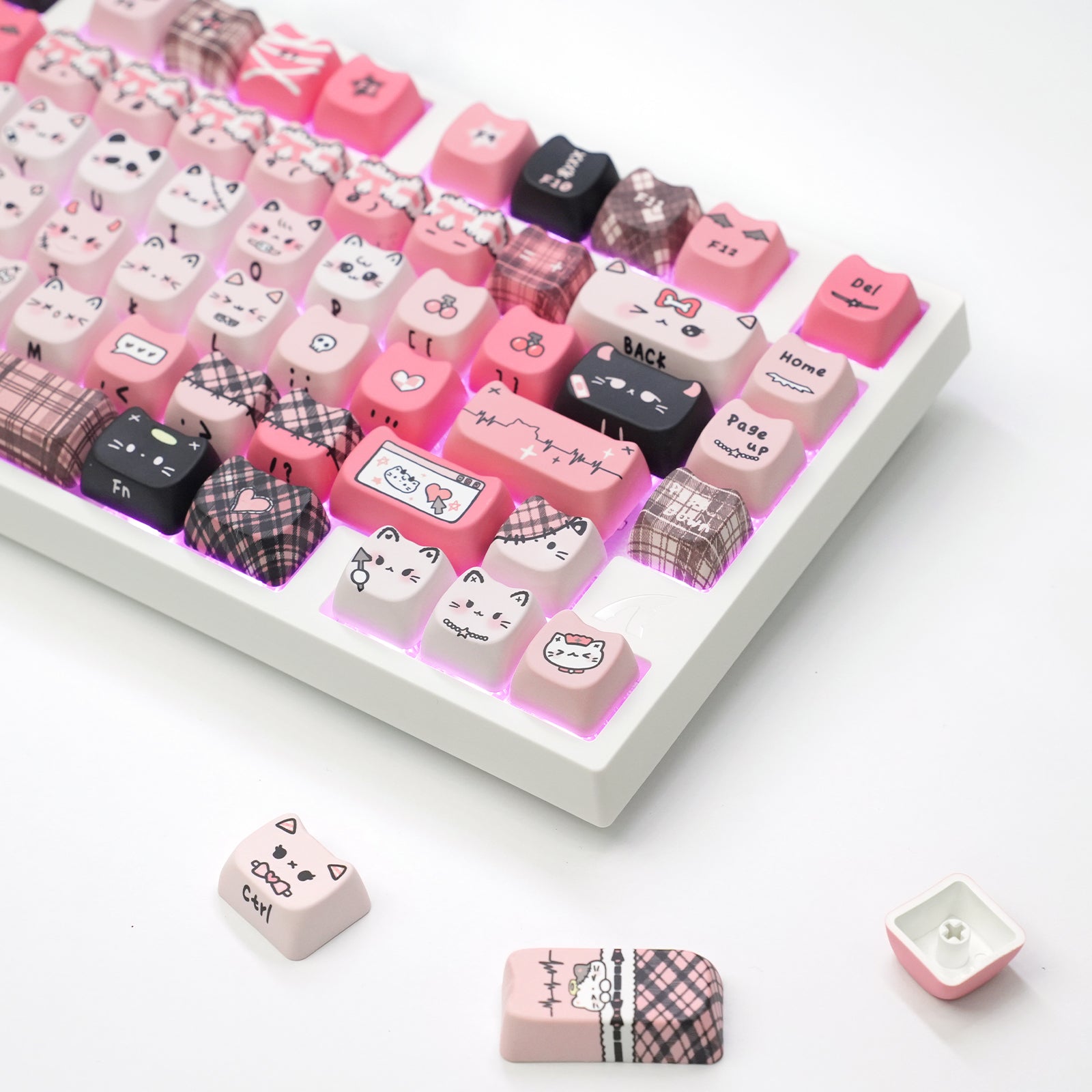 ATTACK SHARK SK05 118/119 tasti, keycap PBT, MOA, ANSI