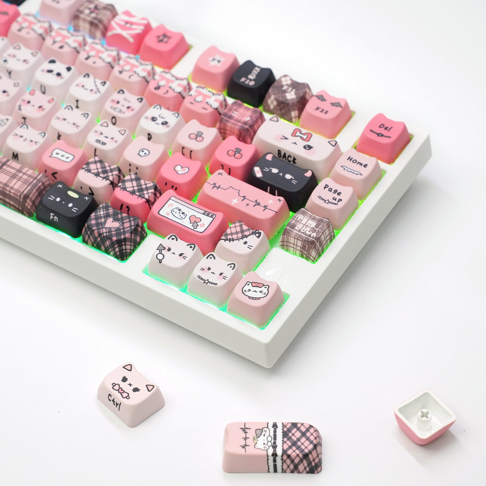 ATTACK SHARK SK05 118/119 tasti, keycap PBT, MOA, ANSI